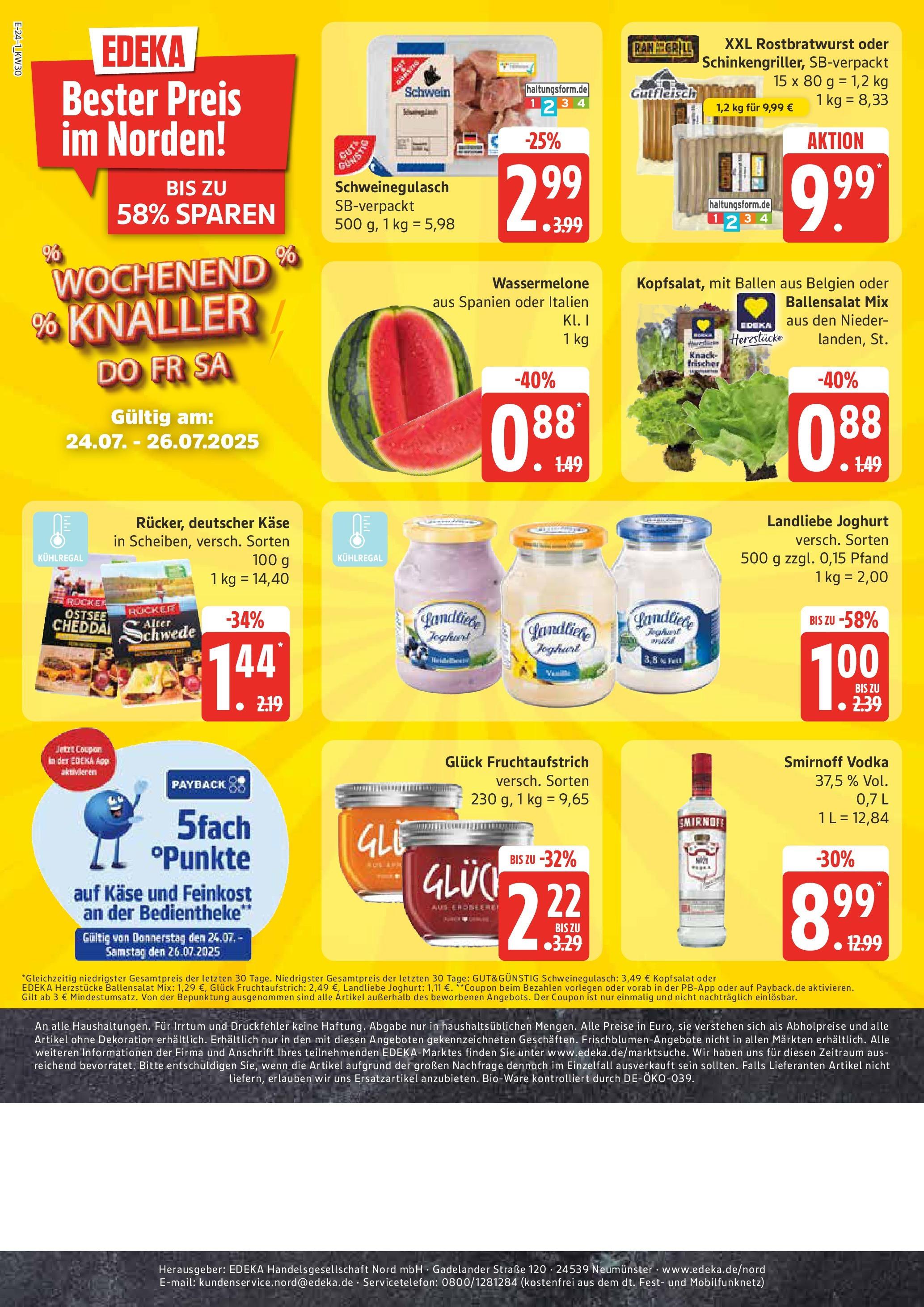 Marktkauf - Marktkauf: Wochenangebote (ab 20.07.2025) » Angebote online | Seite: 24 | Produkte: Grill, Joghurt, Smirnoff, Landliebe joghurt