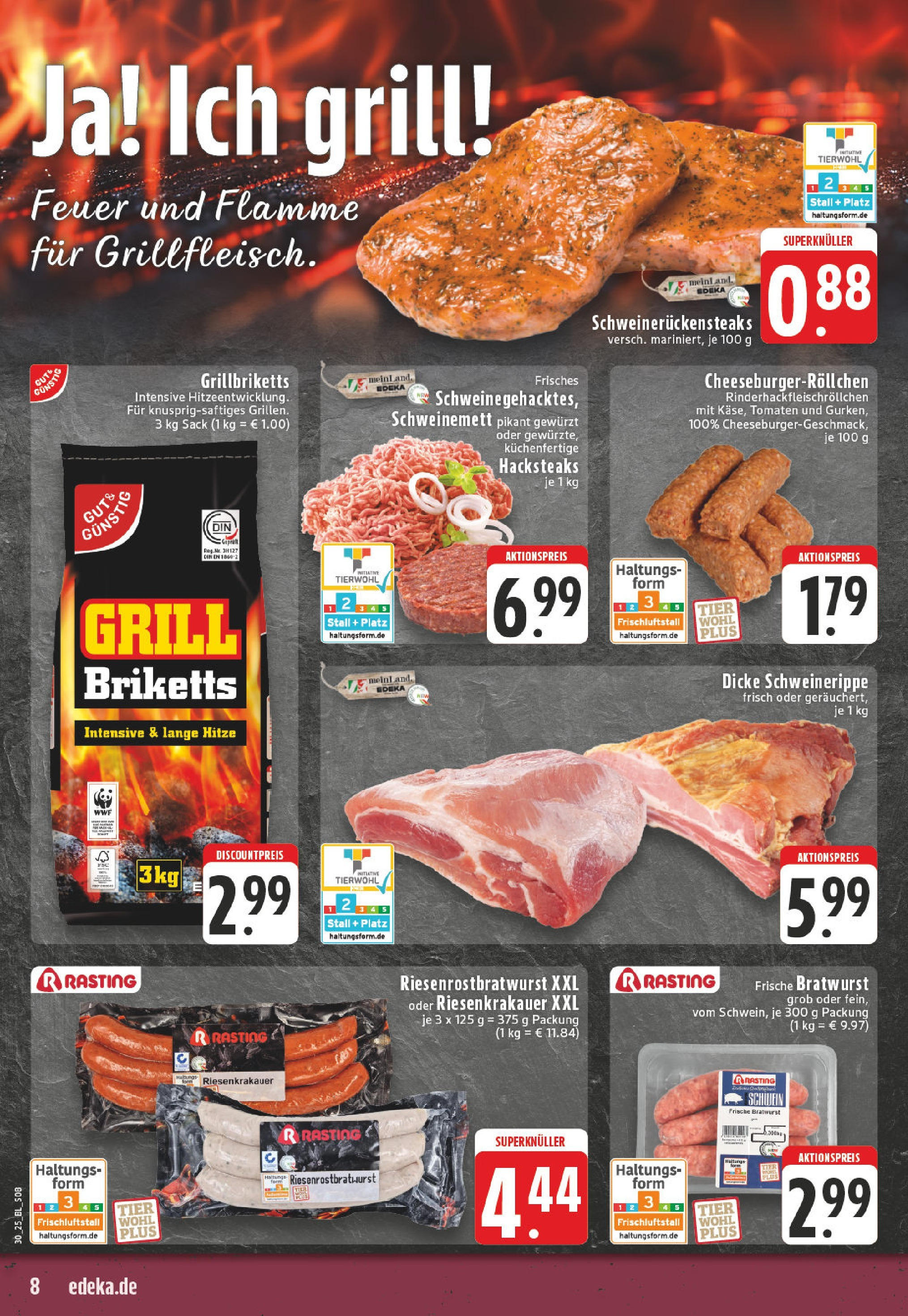 Edeka prospekt Bonn	 (ab 20.07.2025) » Angebote Online | Seite: 8 | Produkte: Grill, Bratwurst, Tomaten