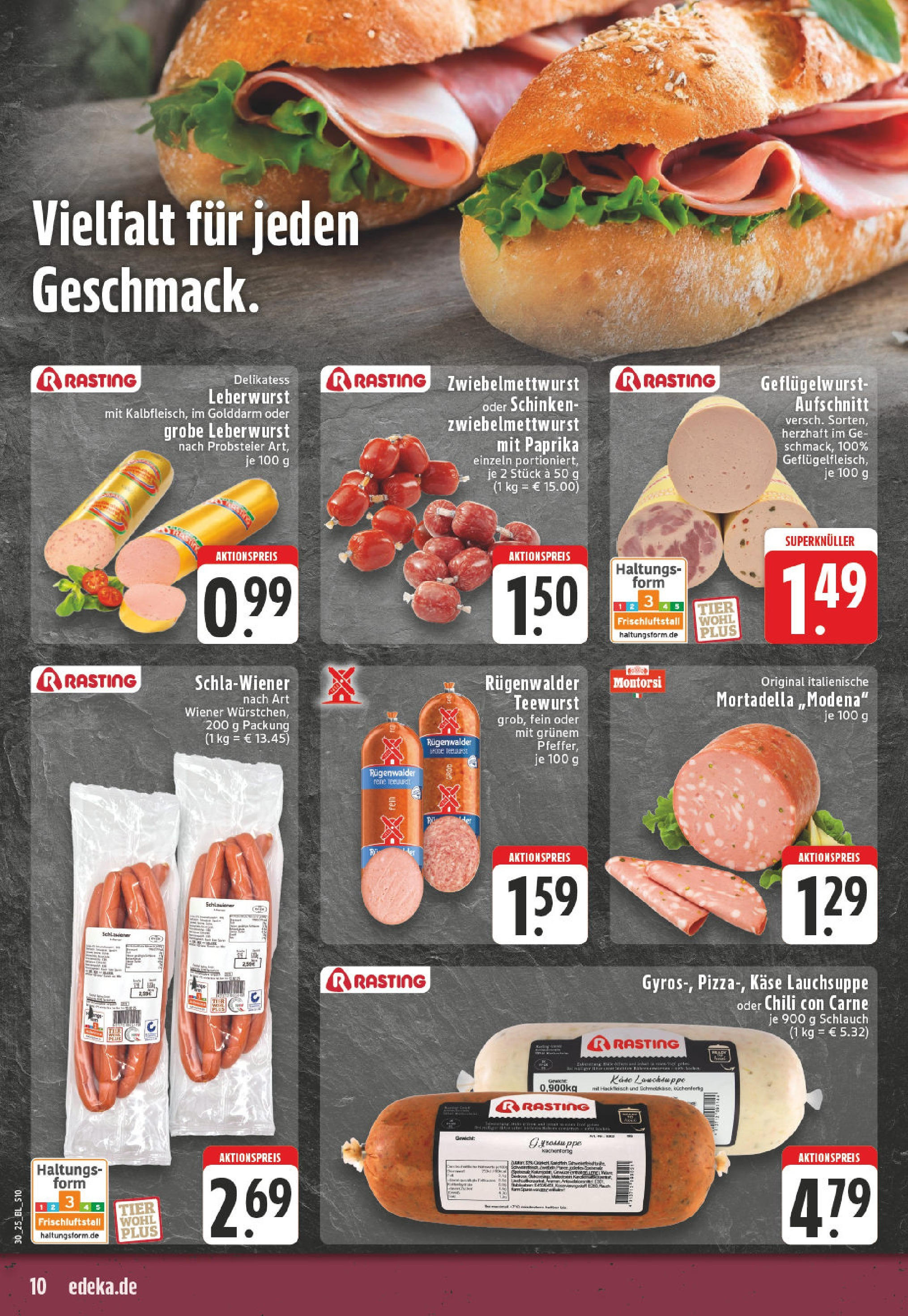 Edeka prospekt Bonn	 (ab 20.07.2025) » Angebote Online | Seite: 10 | Produkte: Käse, Paprika, Chili, Schinken