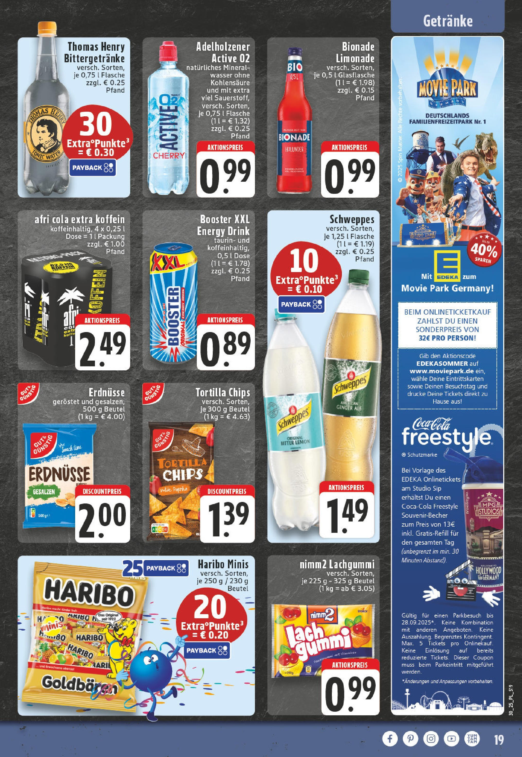 Edeka prospekt Wickede	 (ab 20.07.2025) » Angebote Online | Seite: 19 | Produkte: Cola, Energy, Limonade, Paprika