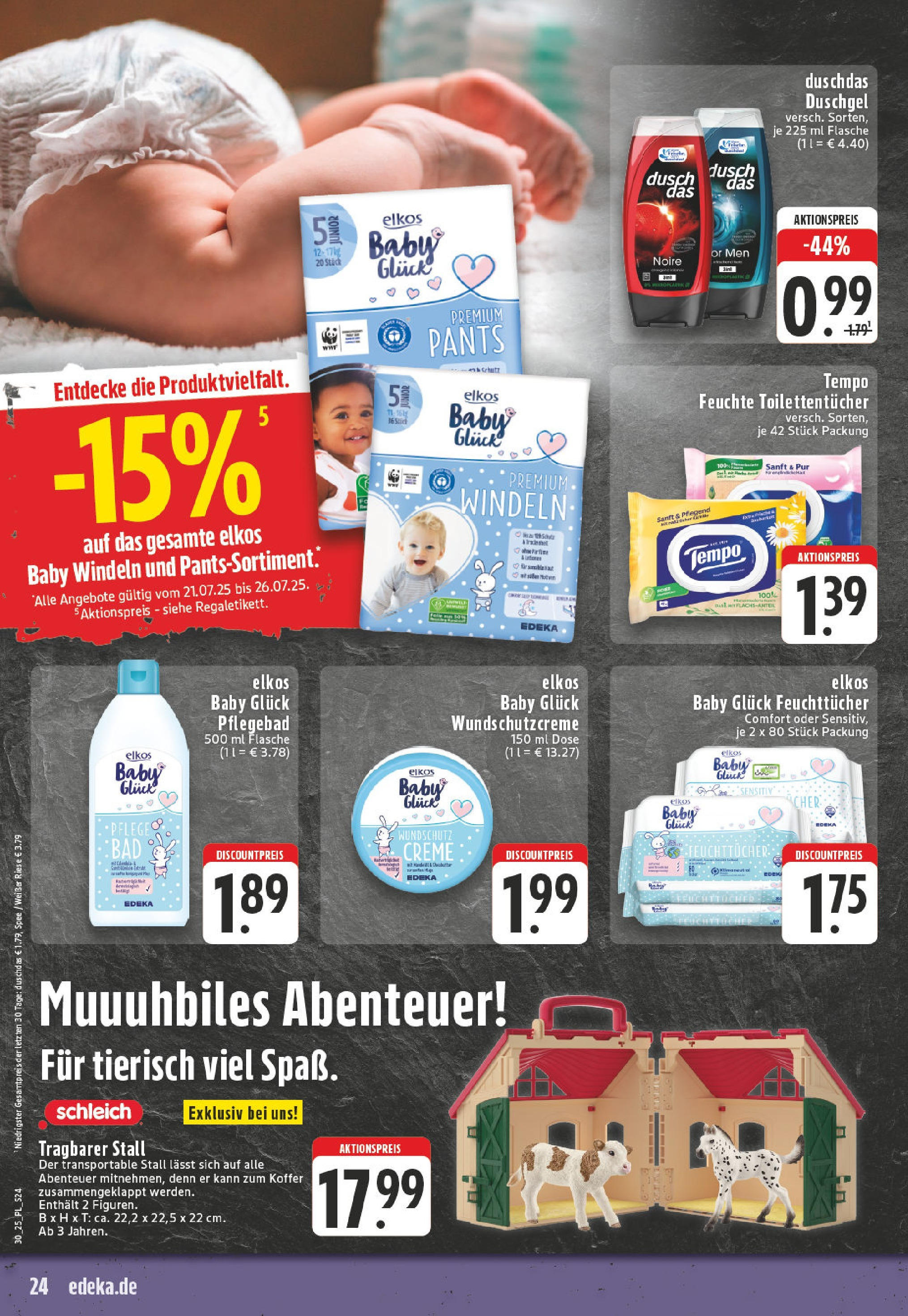 Edeka prospekt Wickede	 (ab 20.07.2025) » Angebote Online | Seite: 24 | Produkte: Duschgel, Spee, Duschdas, Koffer