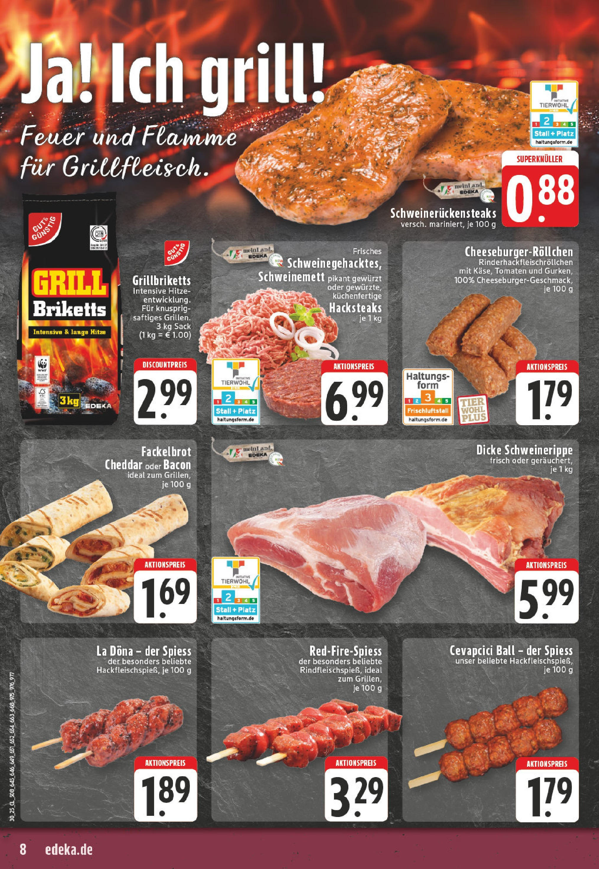 Edeka prospekt Mülheim	 (ab 20.07.2025) » Angebote Online | Seite: 8 | Produkte: Grill, Cevapcici, Tomaten