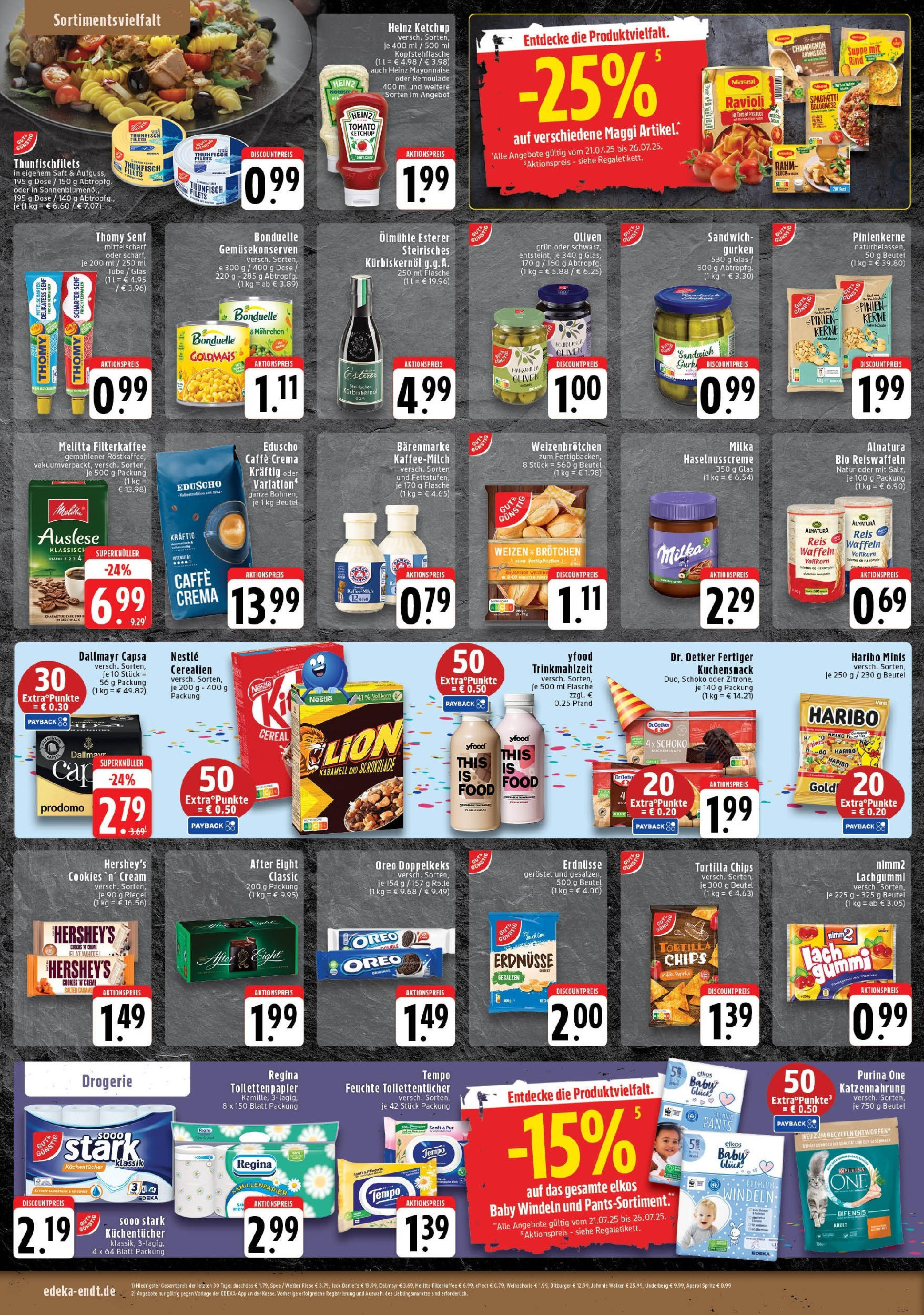 Edeka prospekt Mönchengladbach	 (ab 21.07.2025) » Angebote Online | Seite: 6 | Produkte: Melitta, Waffeln, Saft, Toilettenpapier