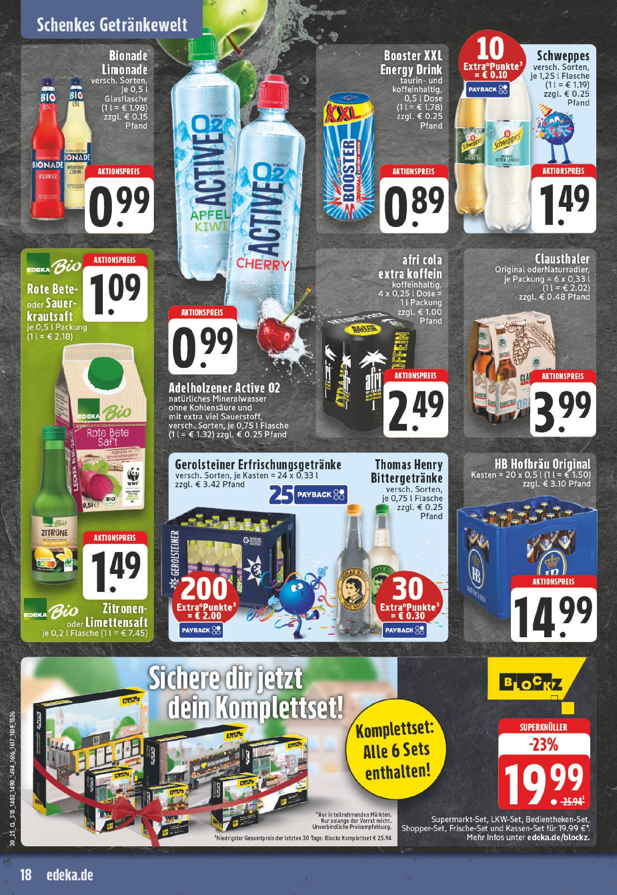 Edeka prospekt Gütersloh	 (ab 20.07.2025) » Angebote Online | Seite: 18 | Produkte: Äpfel, Saft, Zitronen, Gerolsteiner