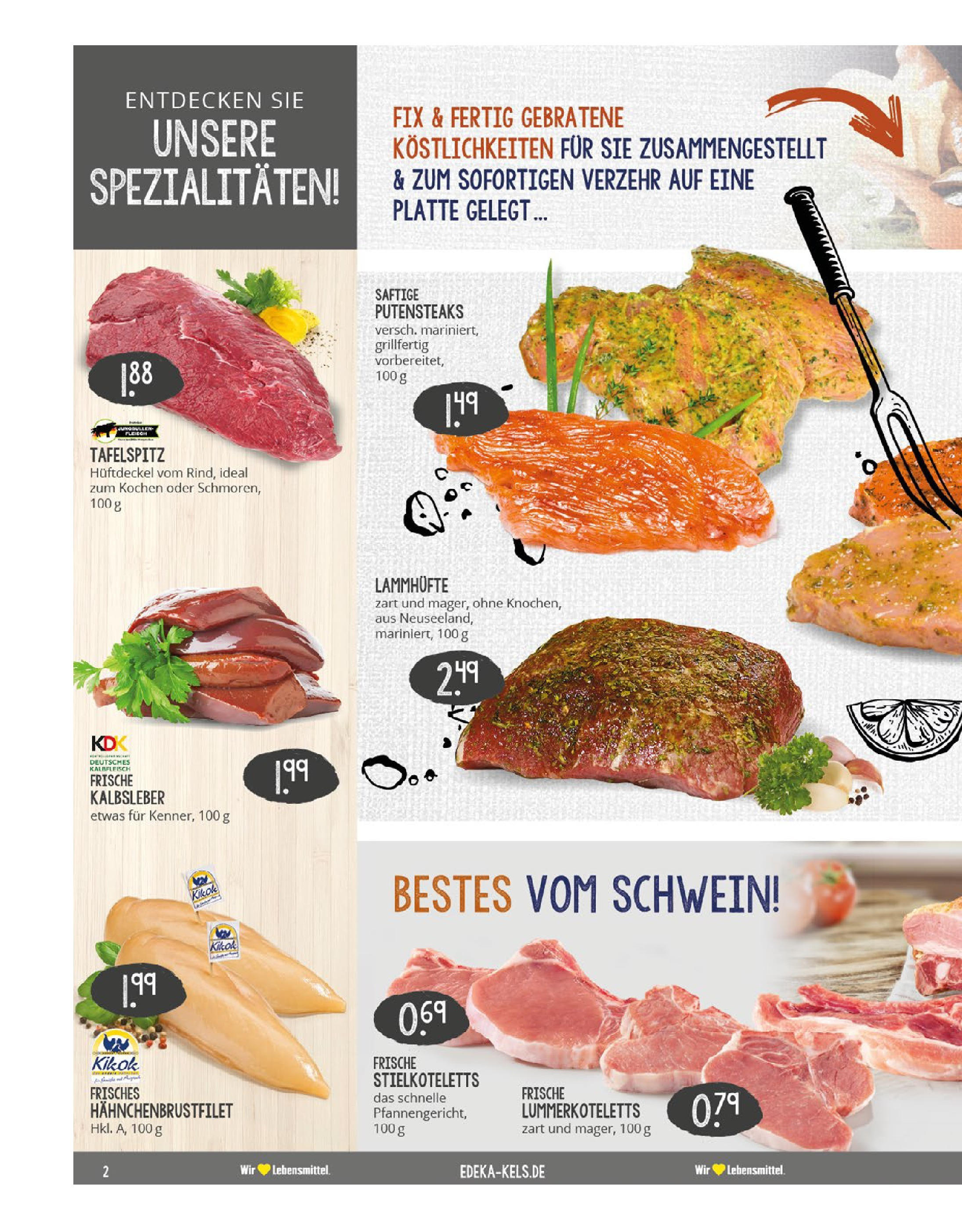 Edeka prospekt Essen	 (ab 20.07.2025) » Angebote Online | Seite: 2 | Produkte: Tafelspitz, Kalbsleber
