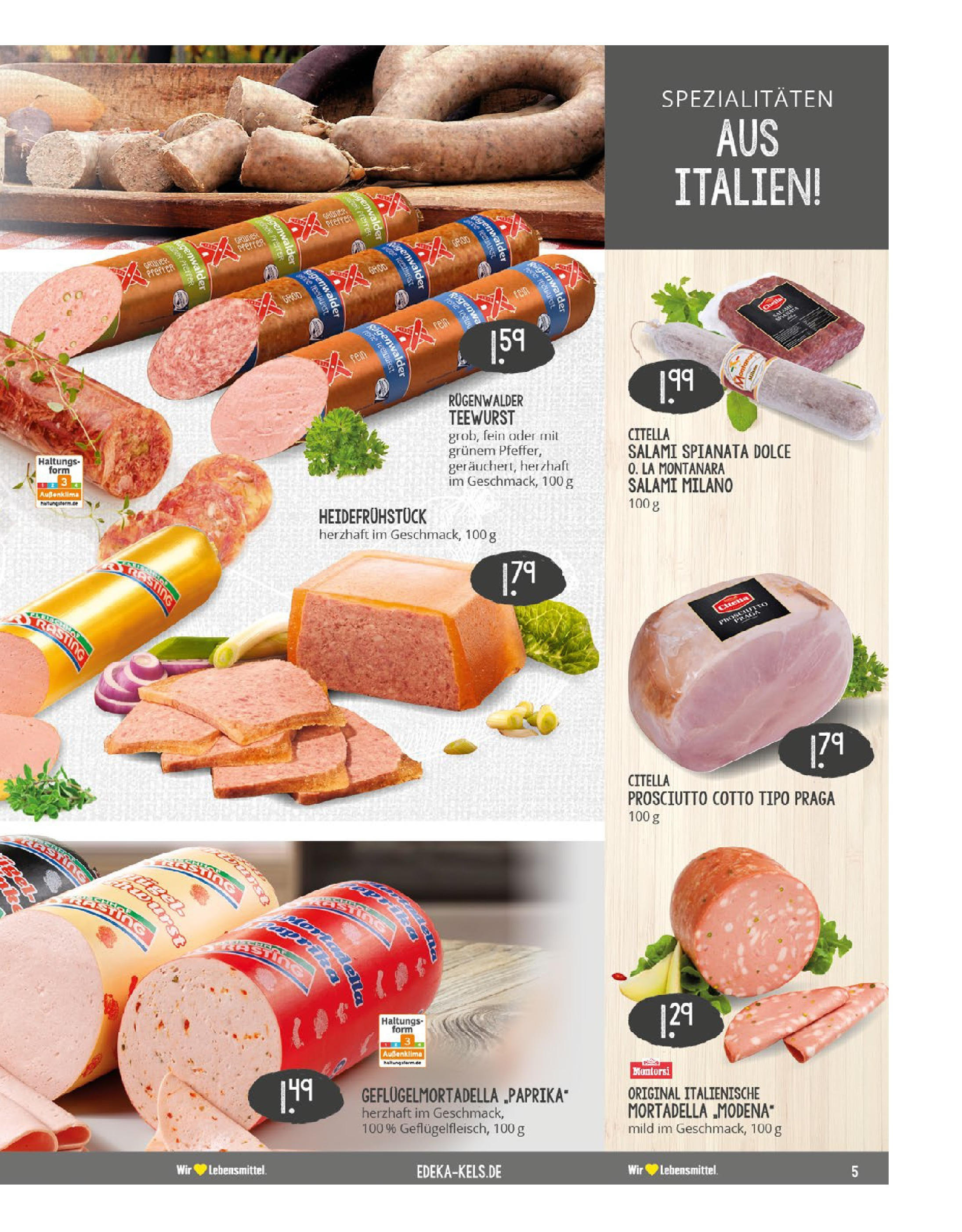 Edeka prospekt Essen	 (ab 20.07.2025) » Angebote Online | Seite: 5 | Produkte: Salami