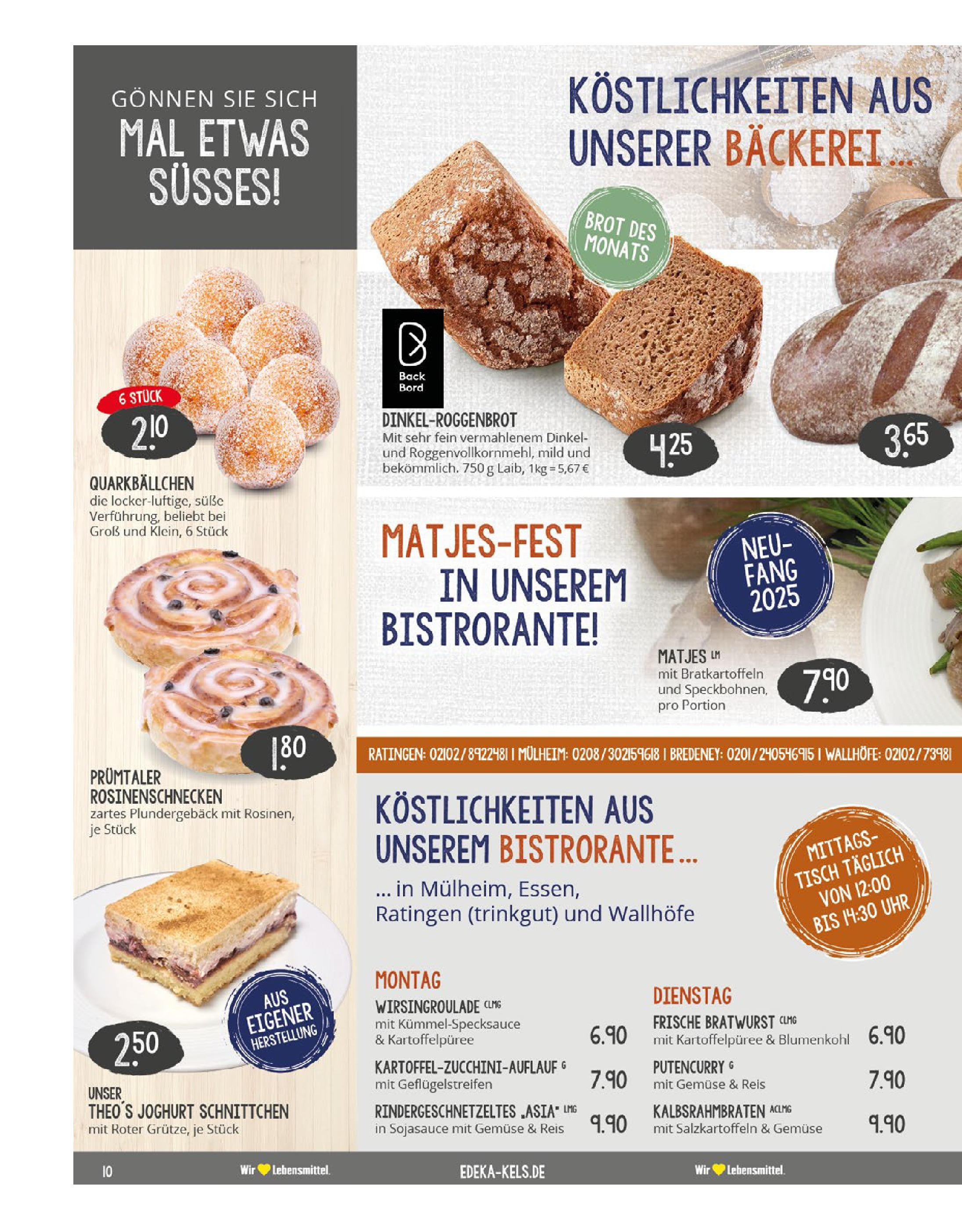 Edeka prospekt Essen	 (ab 20.07.2025) » Angebote Online | Seite: 10 | Produkte: Bäckerei, Joghurt, Blumenkohl, Brot