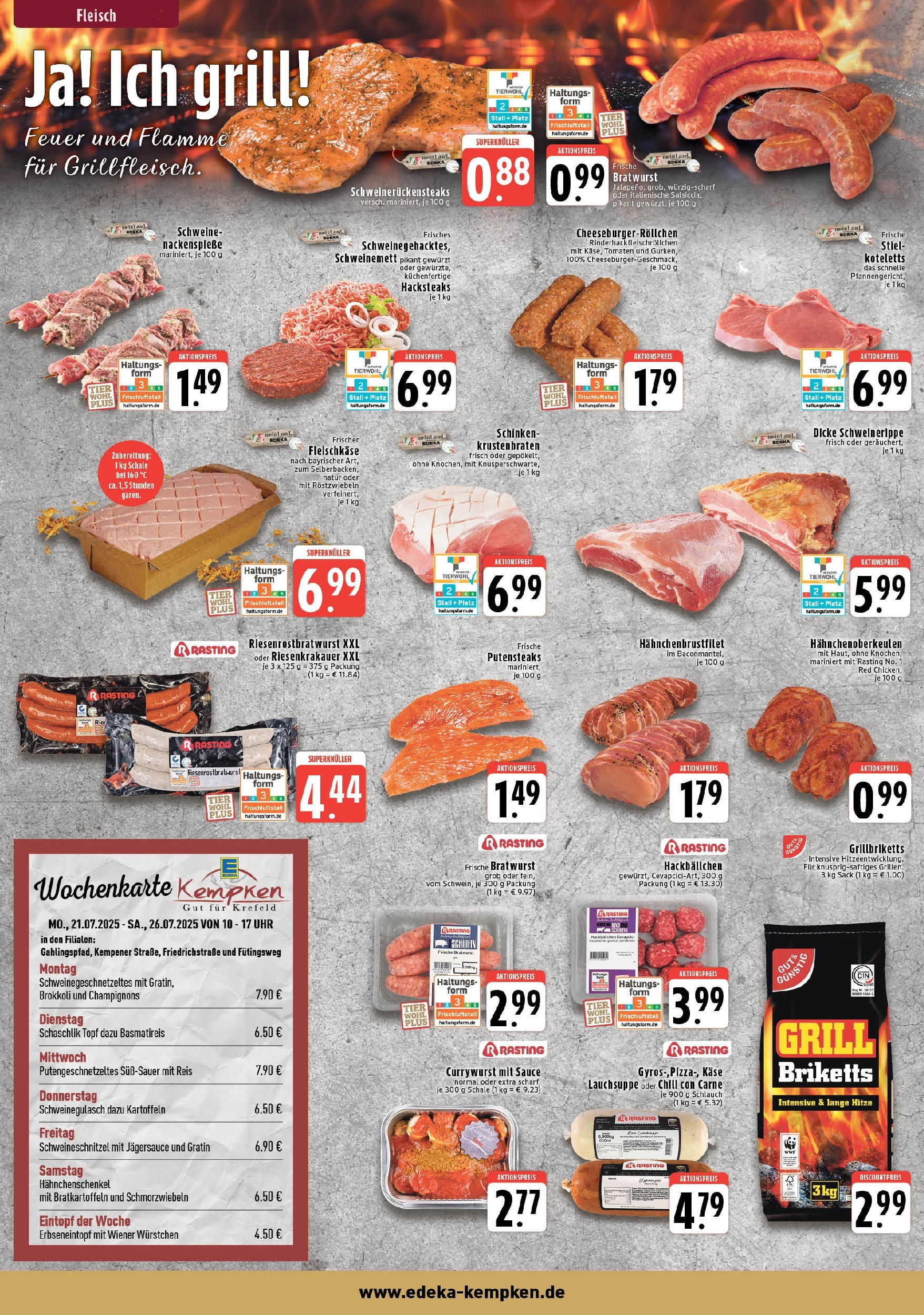 Edeka prospekt Krefeld	 (ab 20.07.2025) » Angebote Online | Seite: 2 | Produkte: Kartoffeln, Brokkoli, Schinken, Fleisch