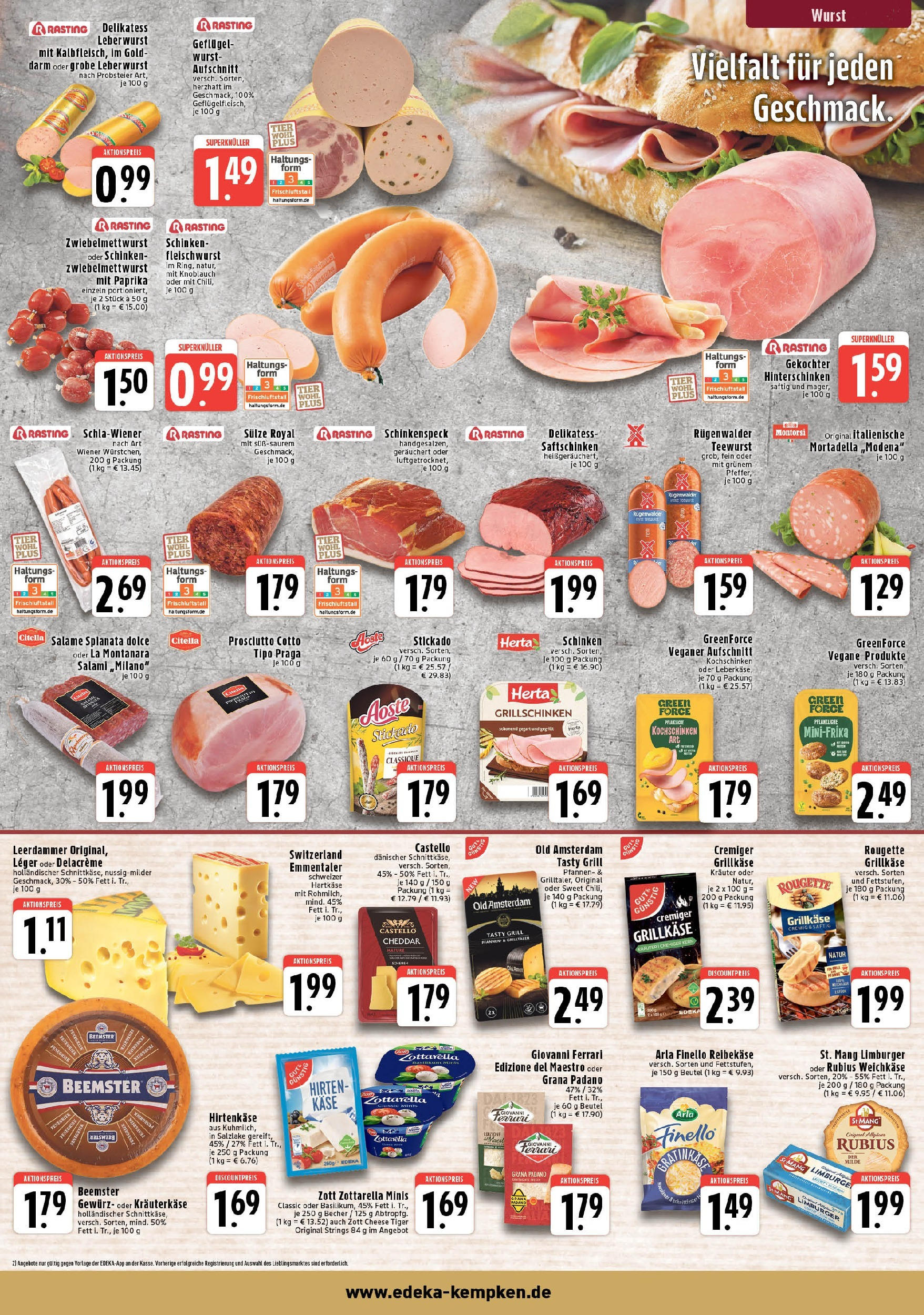 Edeka prospekt Krefeld	 (ab 20.07.2025) » Angebote Online | Seite: 3 | Produkte: Feta, Wurst, Salami, Reibekase