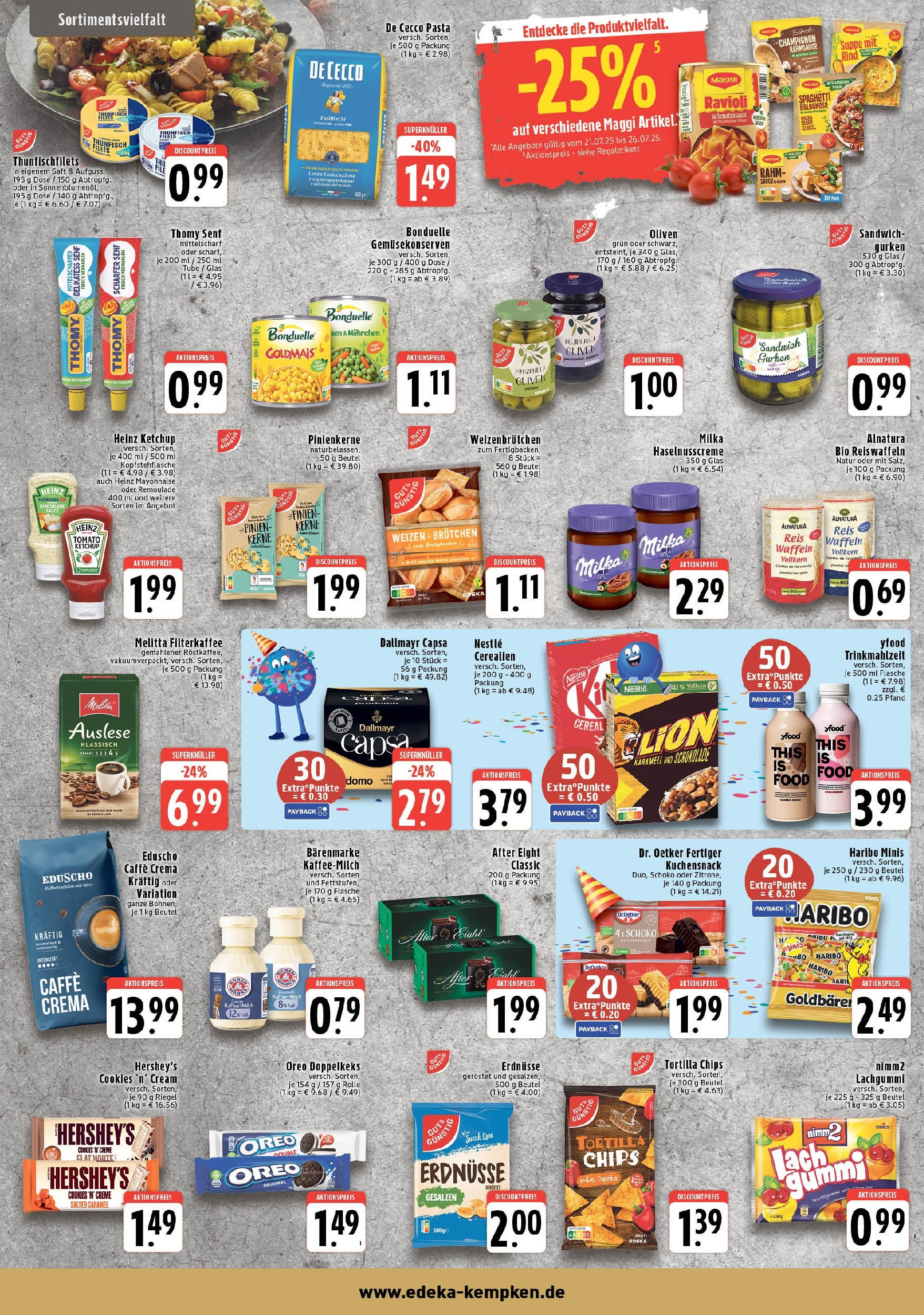 Edeka prospekt Krefeld	 (ab 20.07.2025) » Angebote Online | Seite: 6 | Produkte: Pasta, Reis, Chips, Gurken