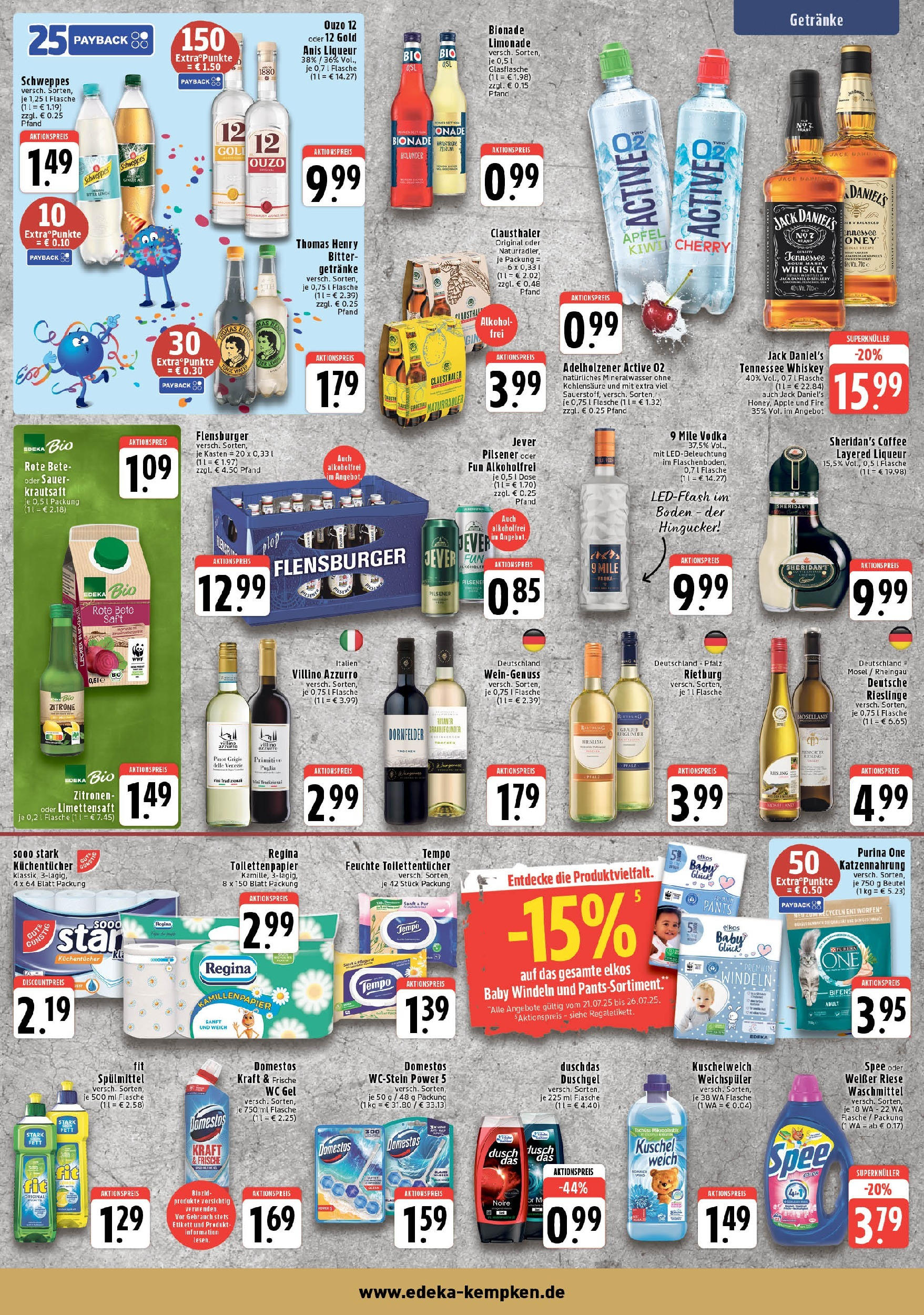 Edeka prospekt Krefeld	 (ab 20.07.2025) » Angebote Online | Seite: 7 | Produkte: Duschgel, Spee, Vodka, Zitronen