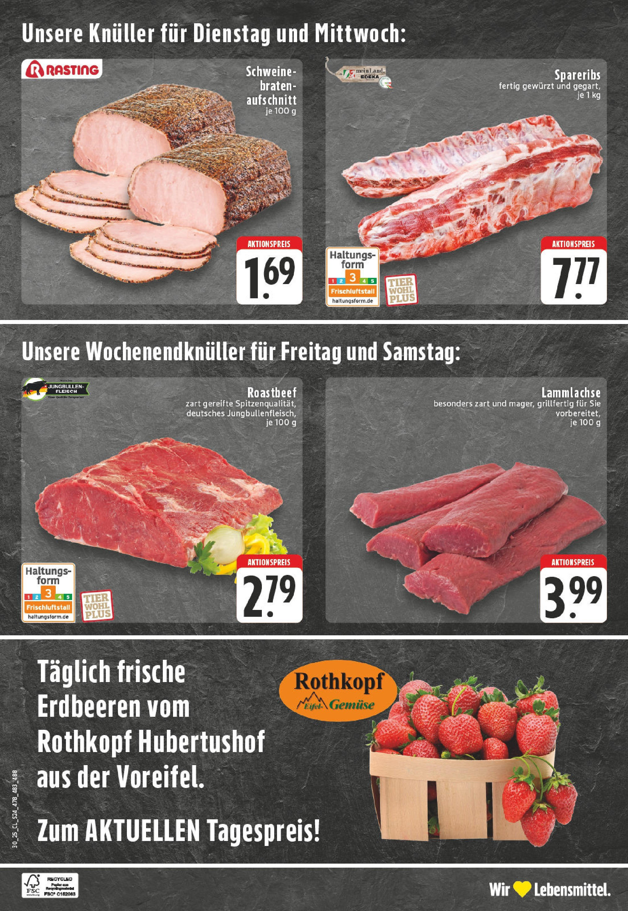 Edeka prospekt Hennef - Stossdorf	 (ab 20.07.2025) » Angebote Online | Seite: 24 | Produkte: Roastbeef, Gemüse, Steak, Fleisch