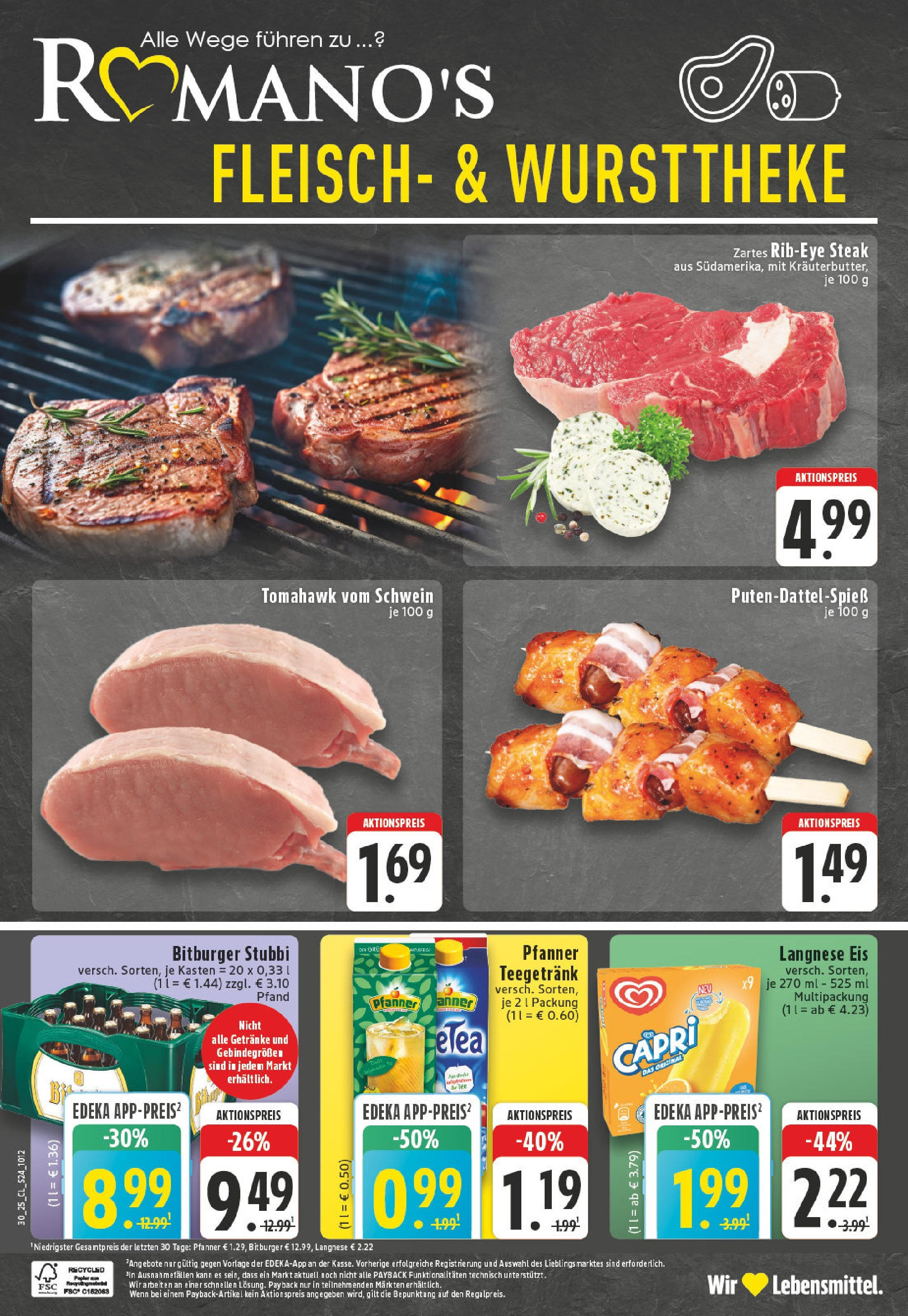 Edeka prospekt Köln-Godorf	 (ab 20.07.2025) » Angebote Online | Seite: 24 | Produkte: Bitburger, Steak, Fleisch, Eis