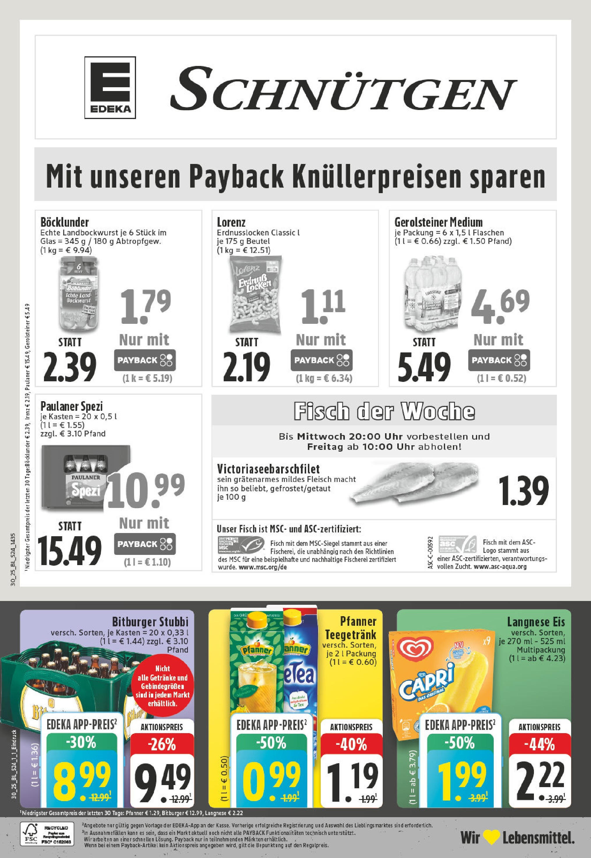Edeka prospekt Lennestadt (ab 20.07.2025) » Angebote Online | Seite: 24 | Produkte: Bitburger, Langnese, Burger, Fleisch Edeka prospekt Lennestadt (ab 20.07.2025) » Angebote Online | Seite: 24 | Produkte: Bitburger, Langnese, Burger, Fleisch
