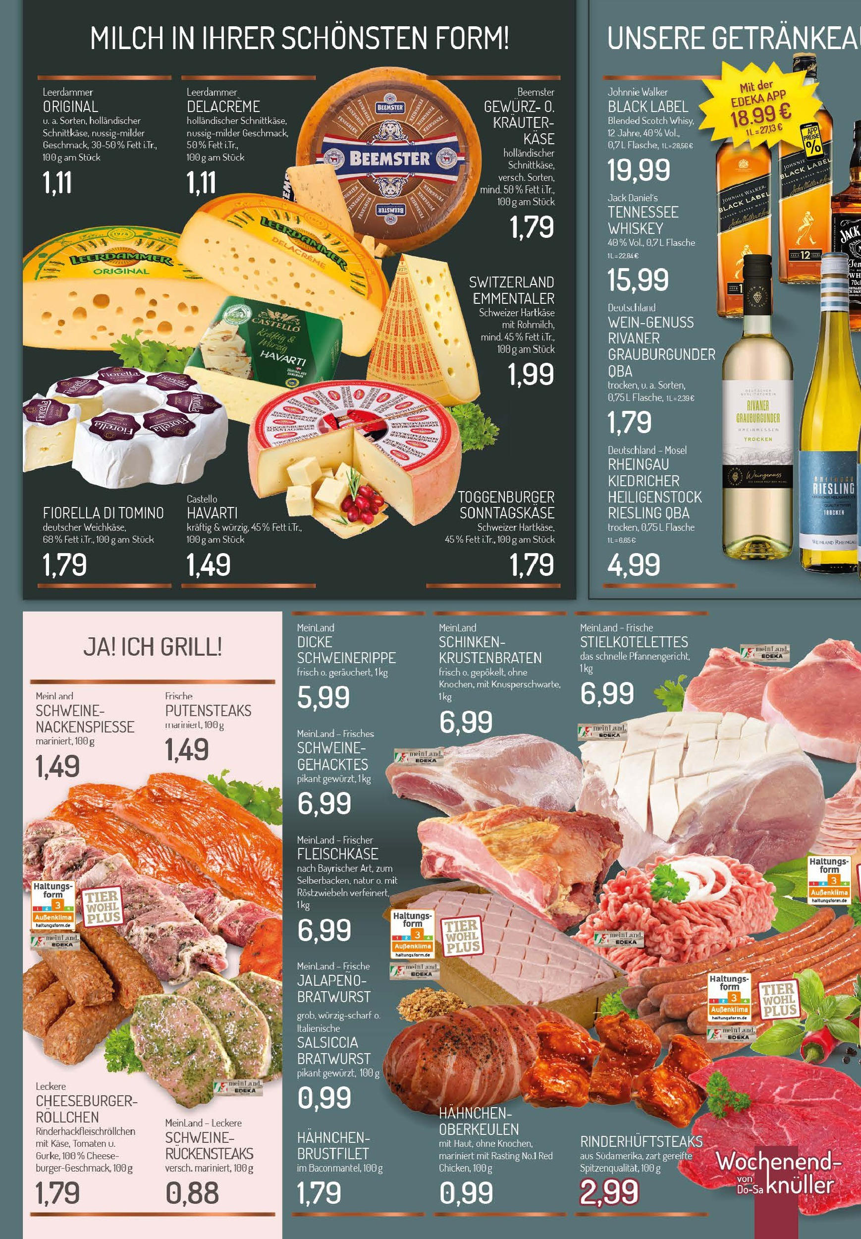 Edeka prospekt Essen	 (ab 20.07.2025) » Angebote Online | Seite: 2 | Produkte: Grill, Hahnchen, Käse, Krustenbraten