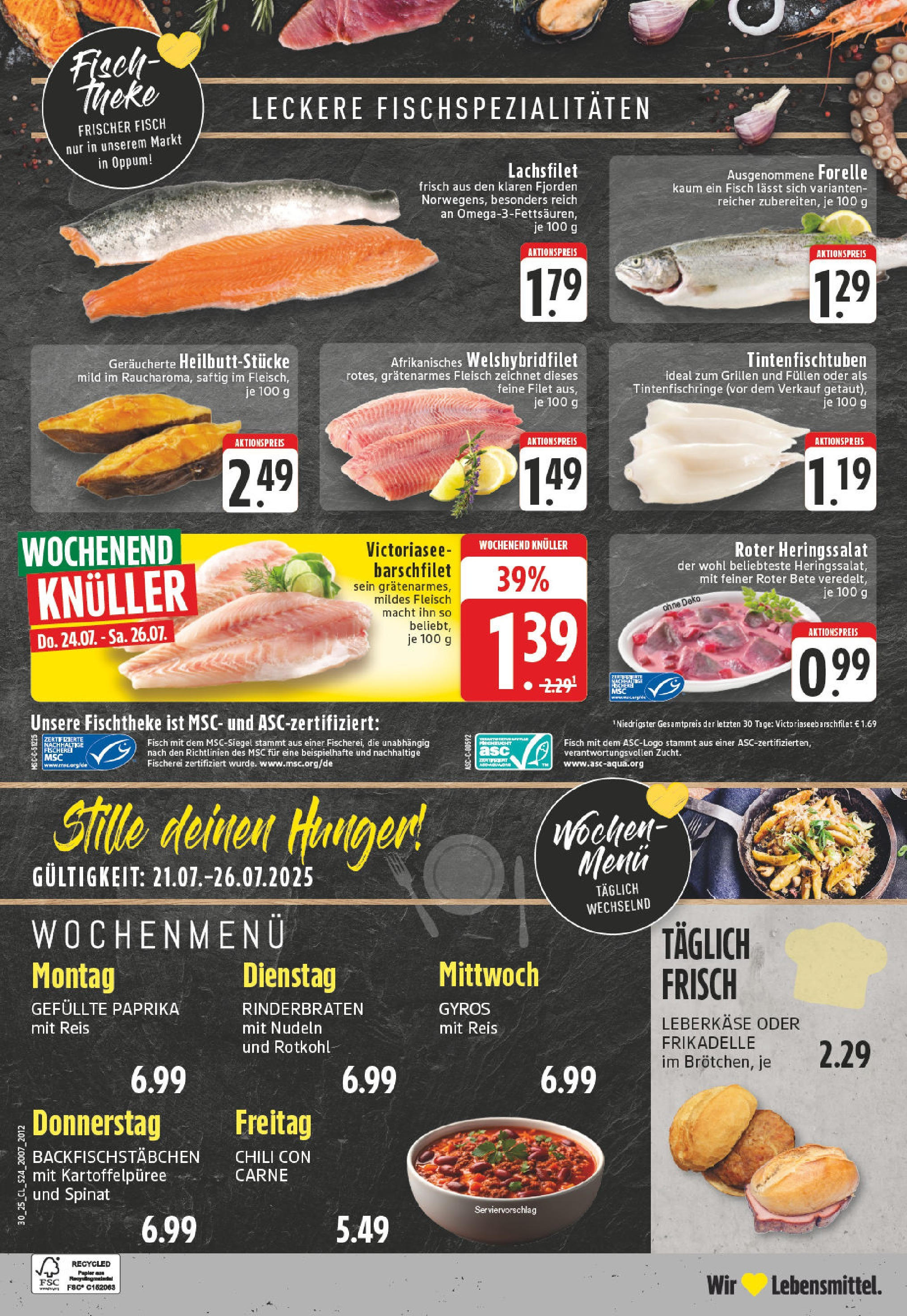 Edeka prospekt Krefeld	 (ab 20.07.2025) » Angebote Online | Seite: 24 | Produkte: Rotkohl, Gyros, Reis, Fleisch