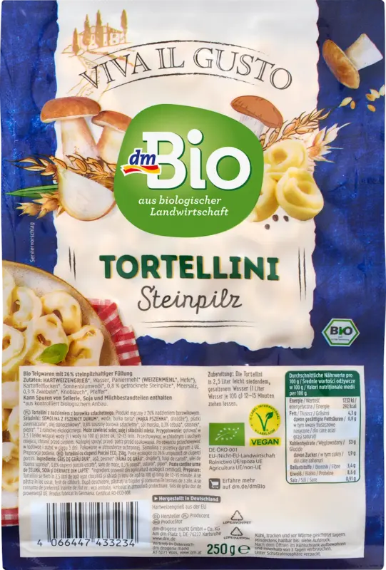 dmBio Tortellini Steinpilz