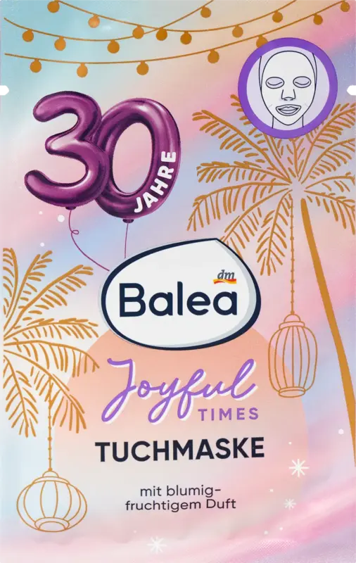 Balea Tuchmaske Joyful Times 30 Jahre