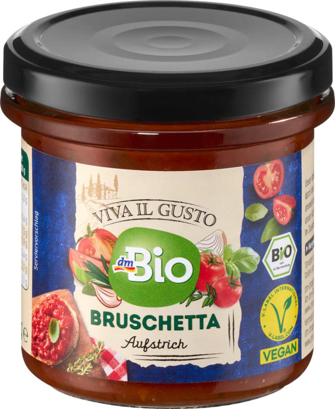 dmBio Brotaufstrich, Bruschetta