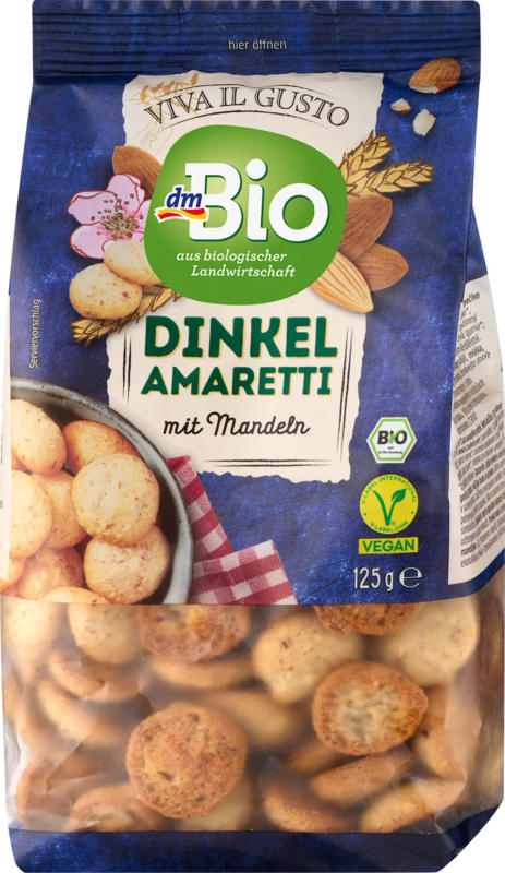 dmBio Dinkel Amaretti mit Mandeln