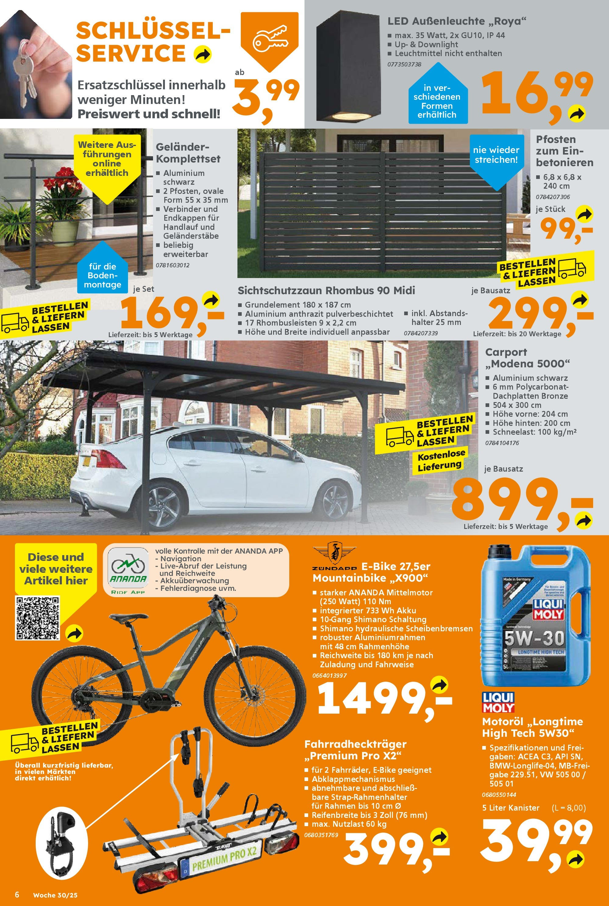 Globus Baumarkt prospekt Zweibrücken	 (ab 20.07.2025) zum Blättern | Seite: 6 | Produkte: Verbinder, Navigation, Mountainbike, Außenleuchte