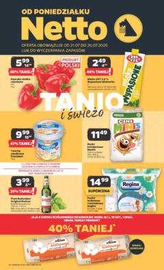 Pogląd oferty "Netto gazetka - Spożywcza" - ważna od 21.07.2025