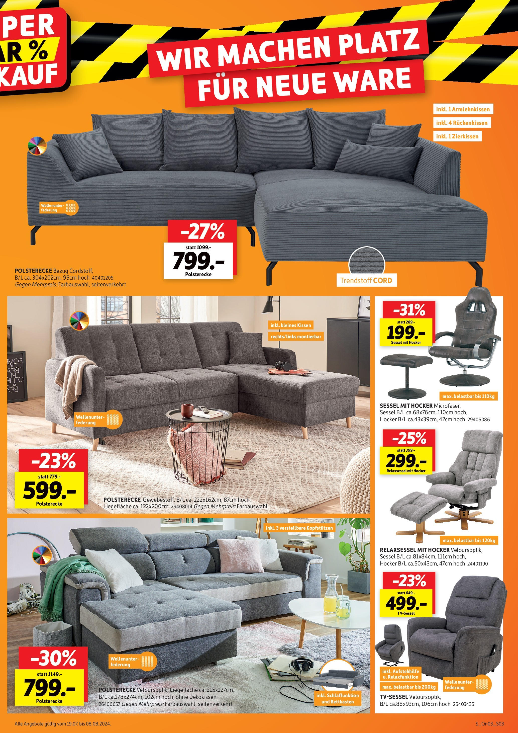 Sconto Prospekt Radikal Reduziert Erfurt (ab 19.07.2025) zum Blättern | Seite: 3 | Produkte: Hocker, Relaxsessel, Kissen, Sessel Sconto Prospekt Radikal Reduziert Erfurt (ab 19.07.2025) zum Blättern | Seite: 3 | Produkte: Hocker, Relaxsessel, Kissen, Sessel