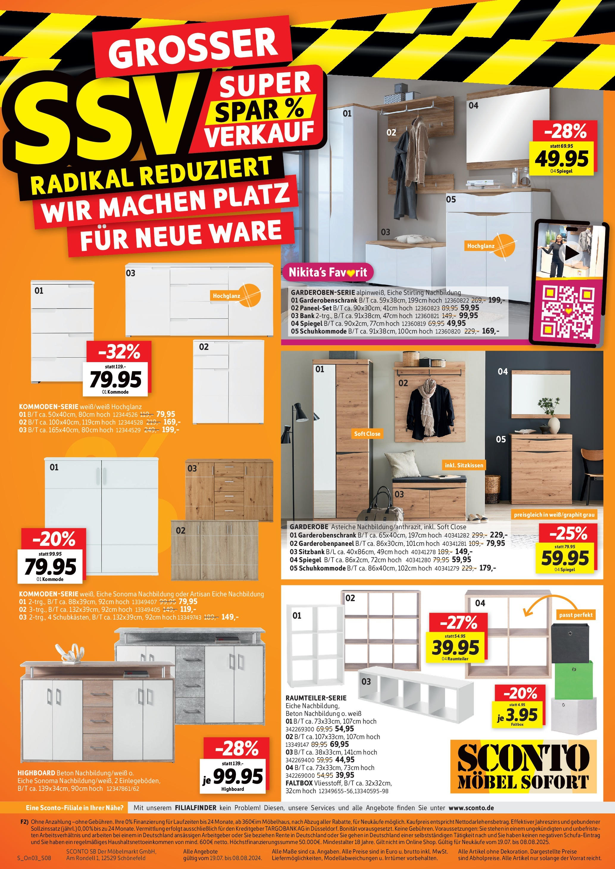 Sconto Prospekt Radikal Reduziert Erfurt (ab 19.07.2025) zum Blättern | Seite: 8 | Produkte: HIghboard, Raumteiler, Sitzbank, Garderobenschrank Sconto Prospekt Radikal Reduziert Erfurt (ab 19.07.2025) zum Blättern | Seite: 8 | Produkte: HIghboard, Raumteiler, Sitzbank, Garderobenschrank
