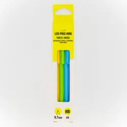 4 Porte-mines en 0,7 mm hb