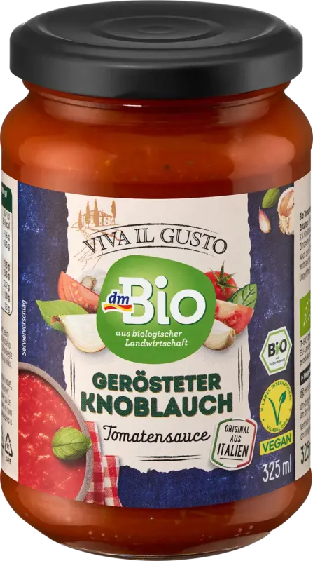 dmBio Tomatensoße gerösteter Knoblauch