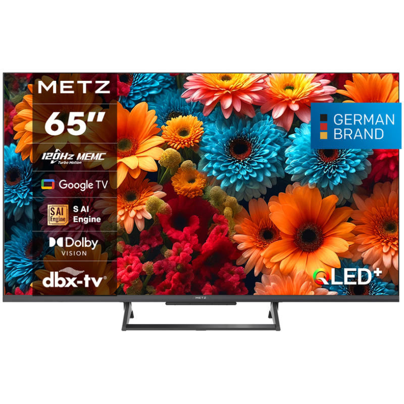 Телевизор METZ 65MQF7500Z 4K Ultra HD QLED SMART TV, GOOGLE TV, 65.0 ", 164.0 см