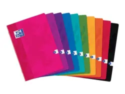 Cahier A4 (21x29,7 cm) - 96 pages - grands carreaux (Seyes) - disponible dans différentes couleurs