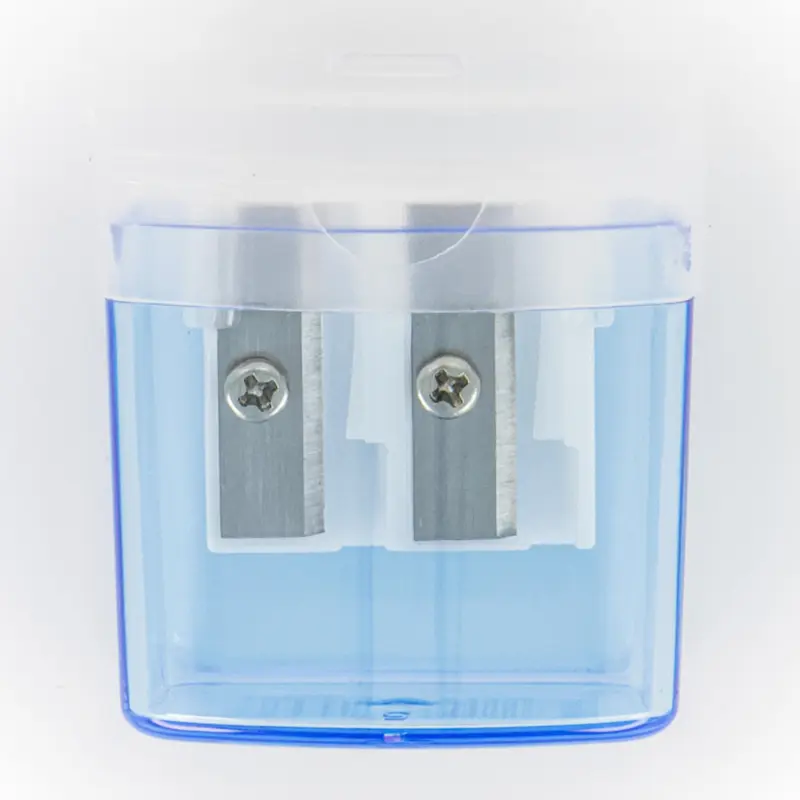 taille-crayon 2 trous + reservoir - disponible dans différentes couleurs