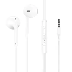 Ecouteurs filaires avec micro - intra-auriculaire - blanc