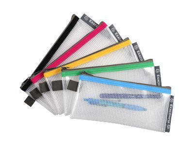 Pochette zip - 8 x 18 cm - disponible dans différentes couleurs