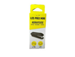 Agrafeuse de bureau noir - capacité de 12 feuilles - agrafes n°10