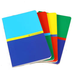Conquerant - Carnet 11 x 17 cm - 96 pages Agrafées - petits carreaux 5mm - Couverture vernie - disponible dans différentes couleurs