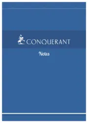 Bloc notes - A4 - Petits carreaux - 200 Pages