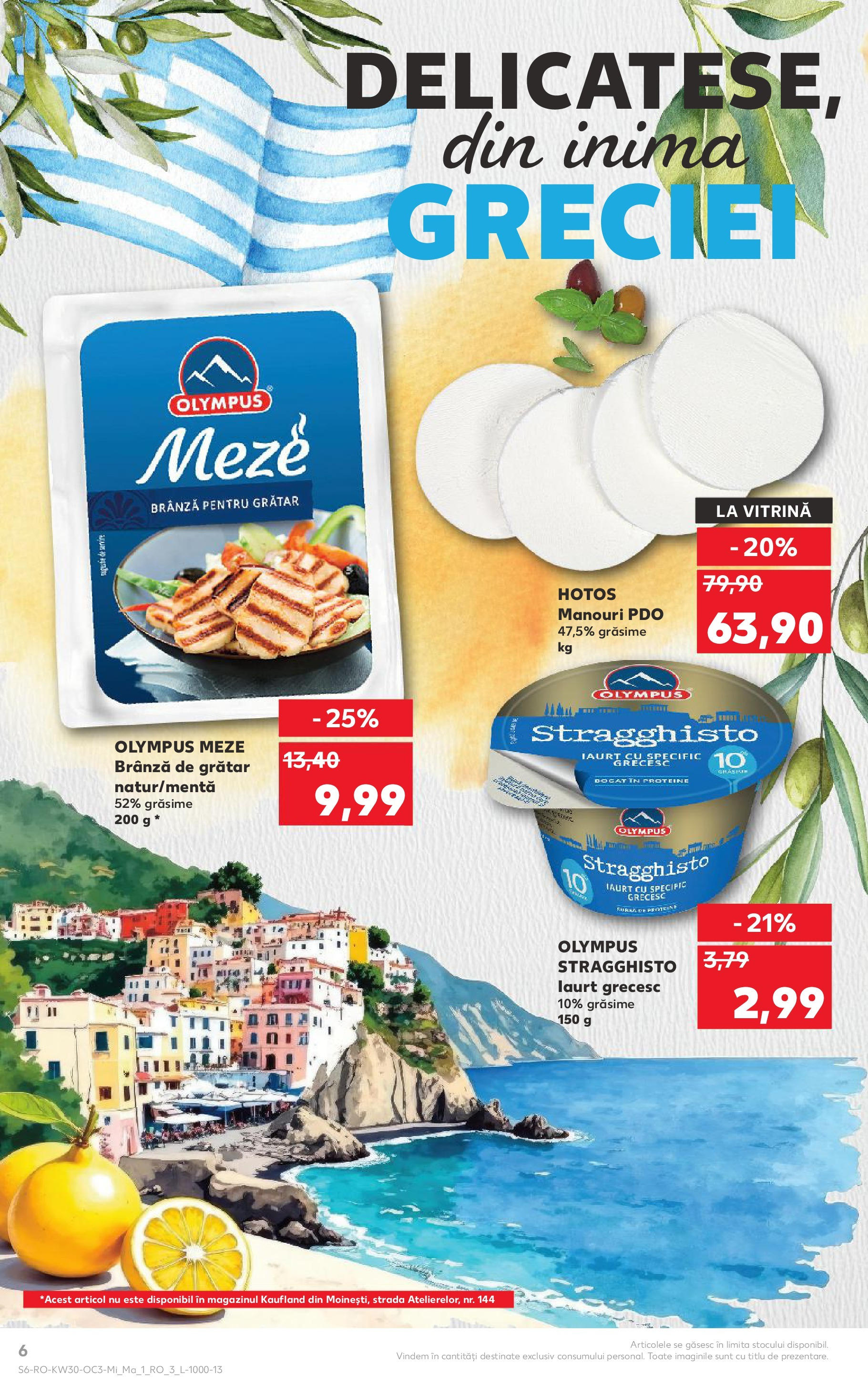 Catalog Kaufland - Savoarea Greciei 23.07.2025 - Revista si Oferta | Pagină: 6 | Produse: Masaüstü kılıfı, Grătar, Brânză, Iaurt