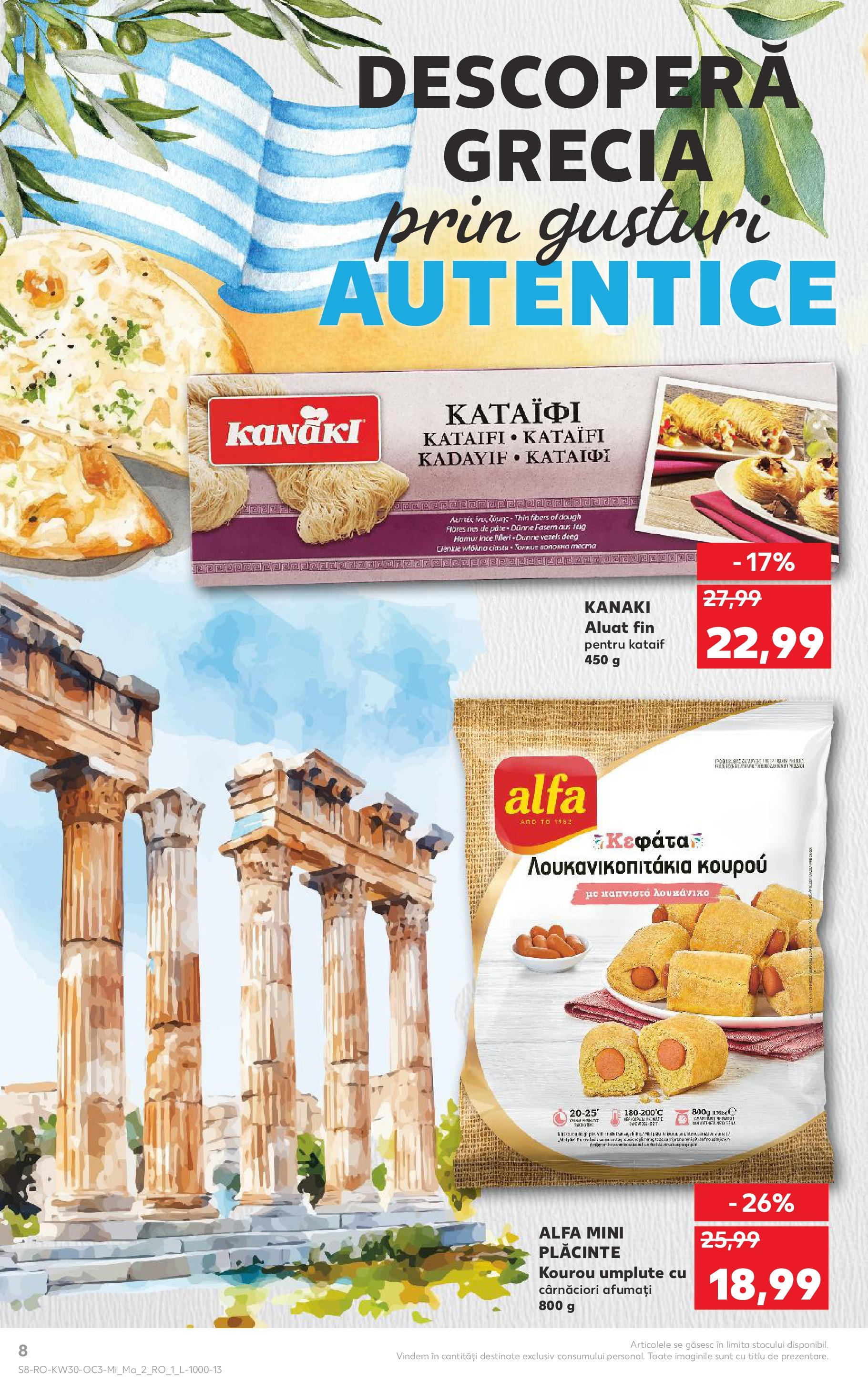 Catalog Kaufland - Savoarea Greciei 23.07.2025 - Revista si Oferta | Pagină: 8 | Produse: Aluat