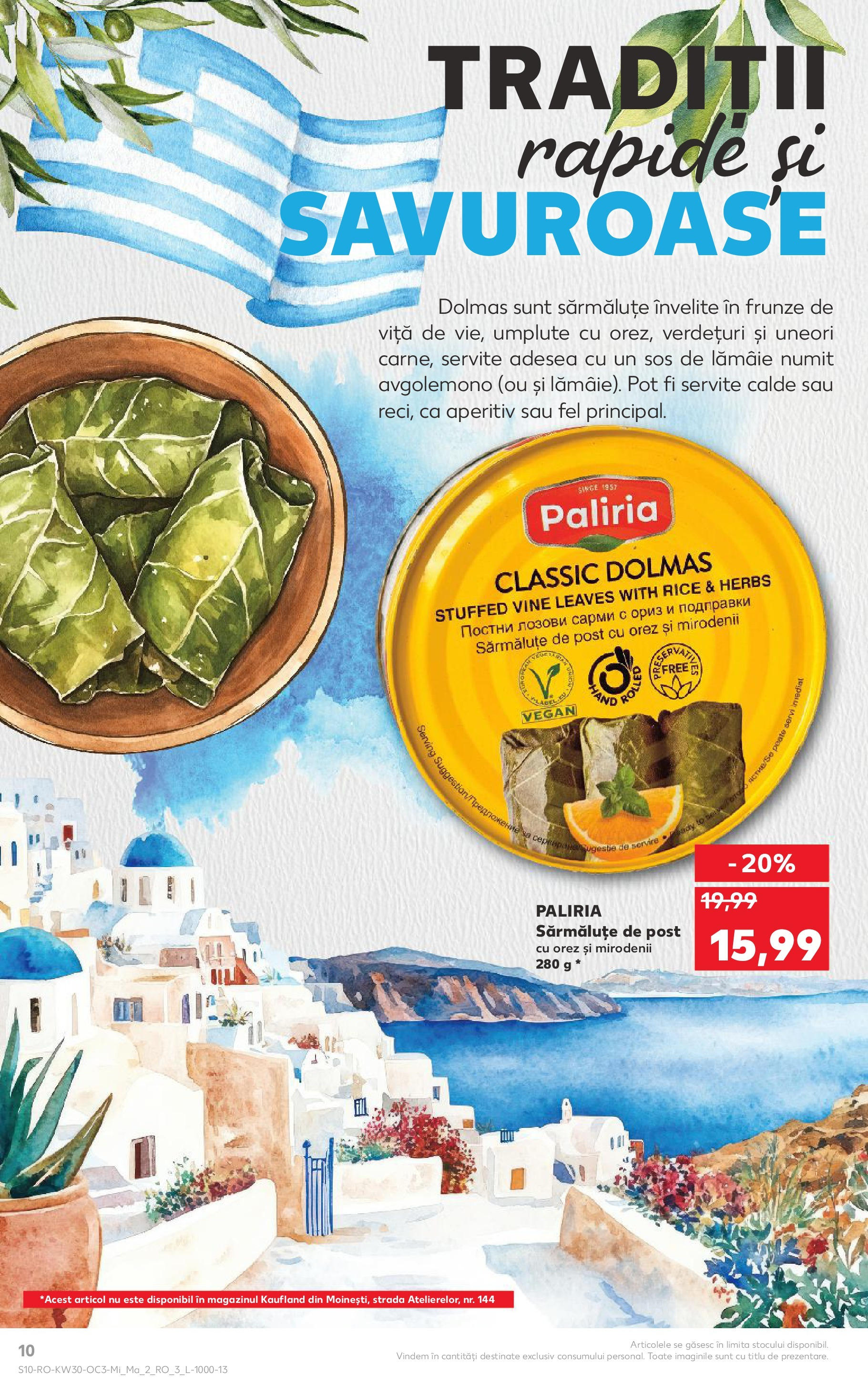 Catalog Kaufland - Savoarea Greciei 23.07.2025 - Revista si Oferta | Pagină: 10 | Produse: Orez, Sos, Lămâie
