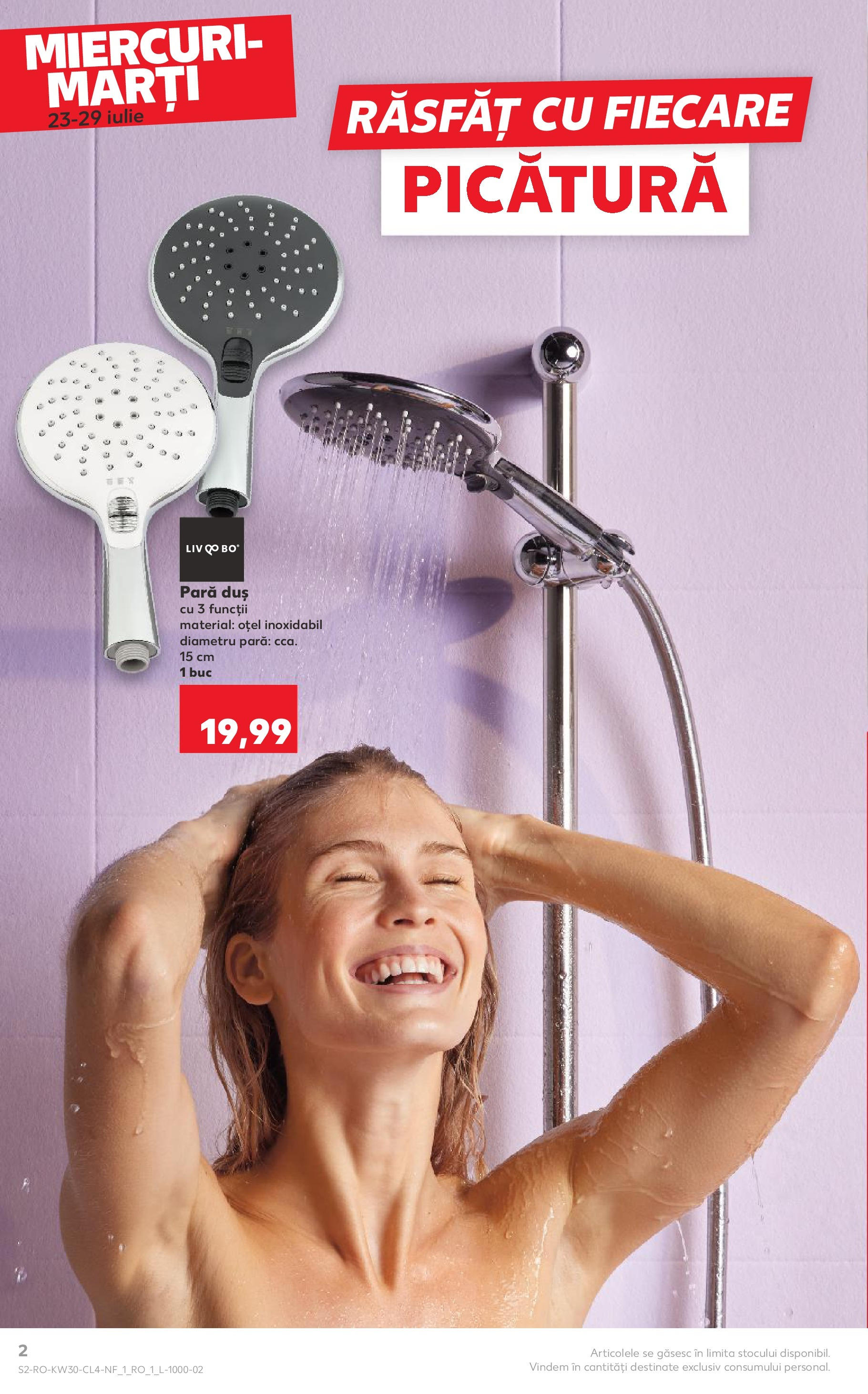 Catalog Kaufland - Pitești 23.07.2025 - Revista si Oferta | Pagină: 2 | Produse: Pară, Duș