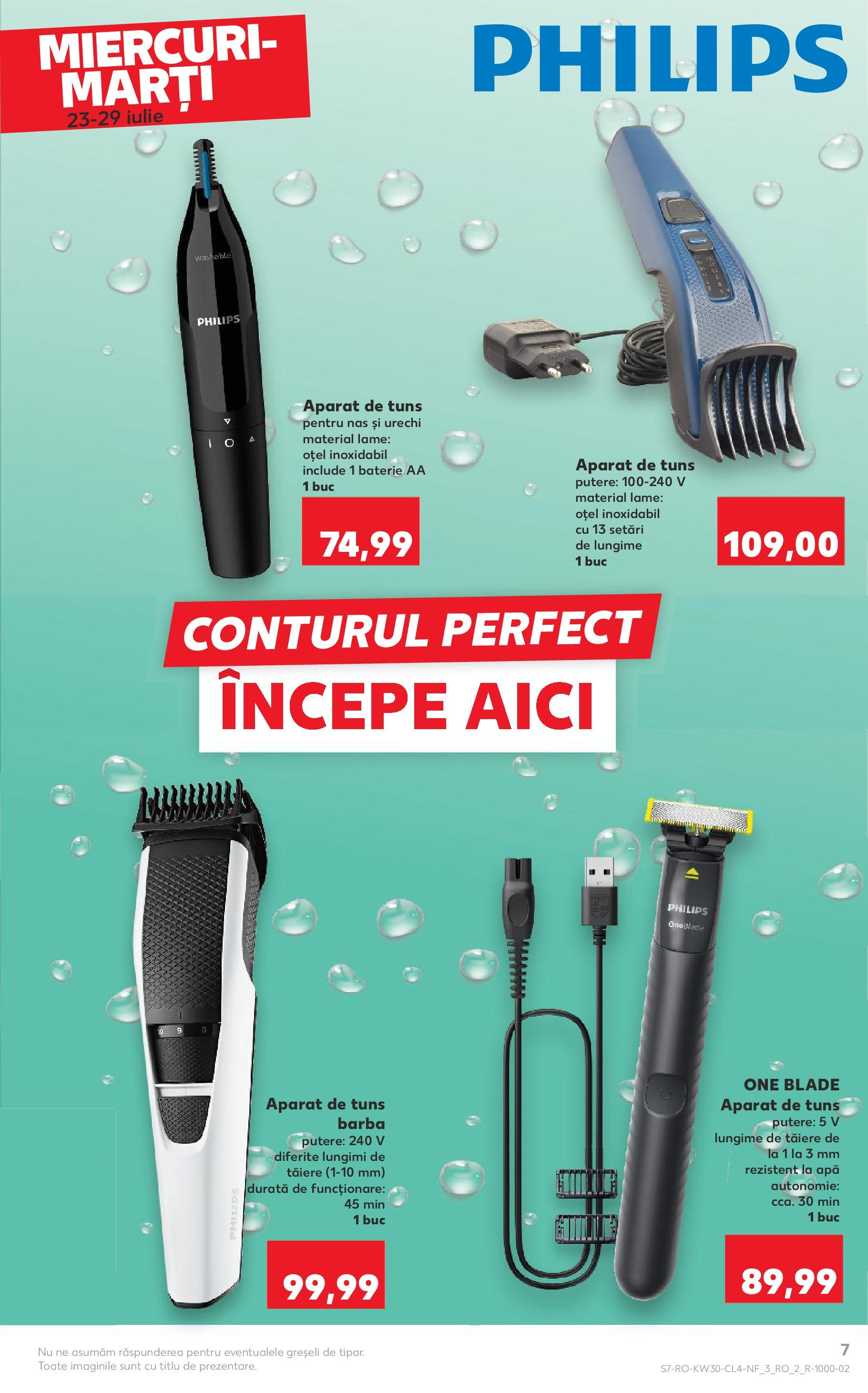 Catalog Kaufland - Pitești 23.07.2025 - Revista si Oferta | Pagină: 7 | Produse: Trimmer, Enginar, Baterie, Apă