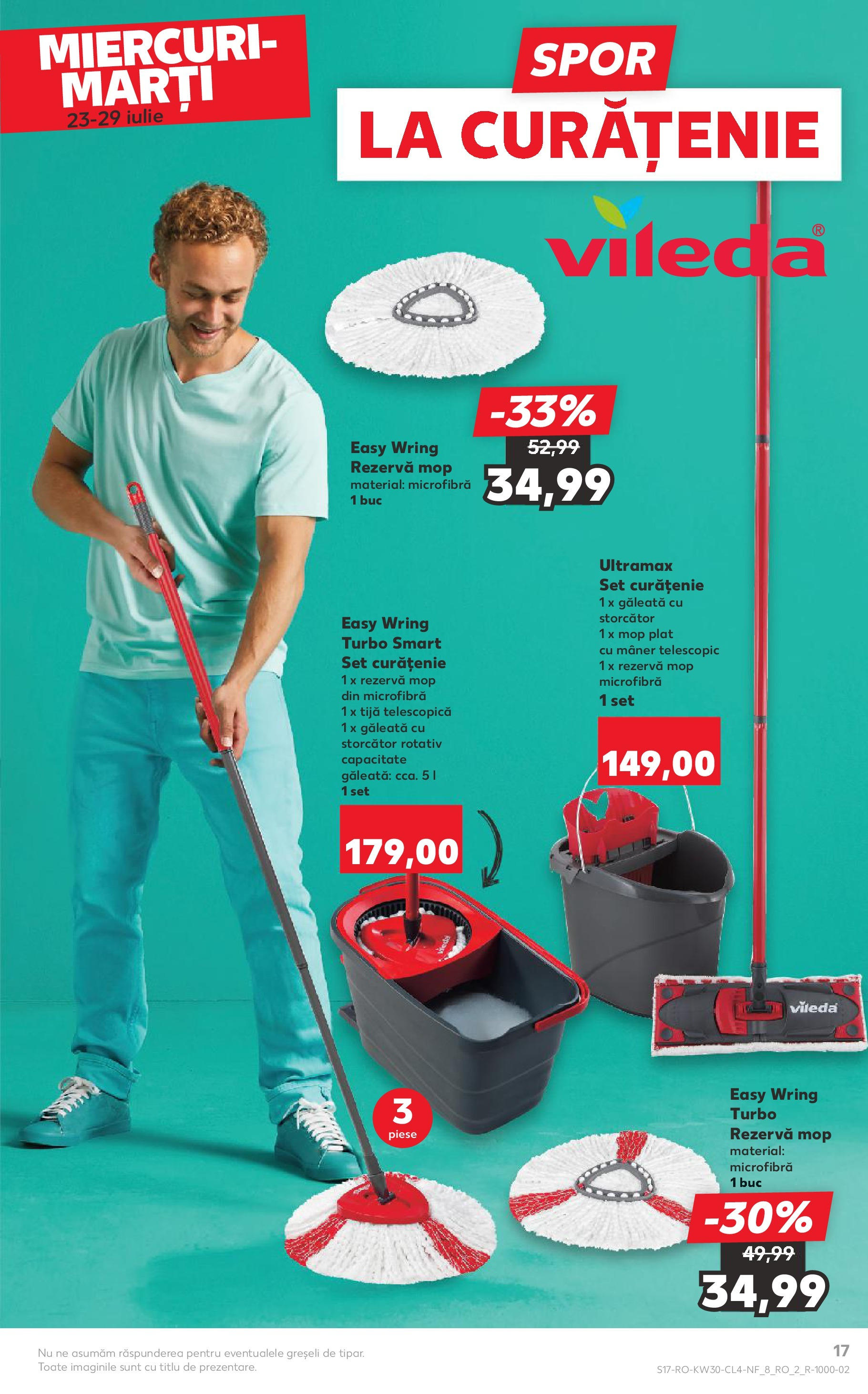 Catalog Kaufland - Pitești 23.07.2025 - Revista si Oferta | Pagină: 17 | Produse: Storcător, Mop, Mâner
