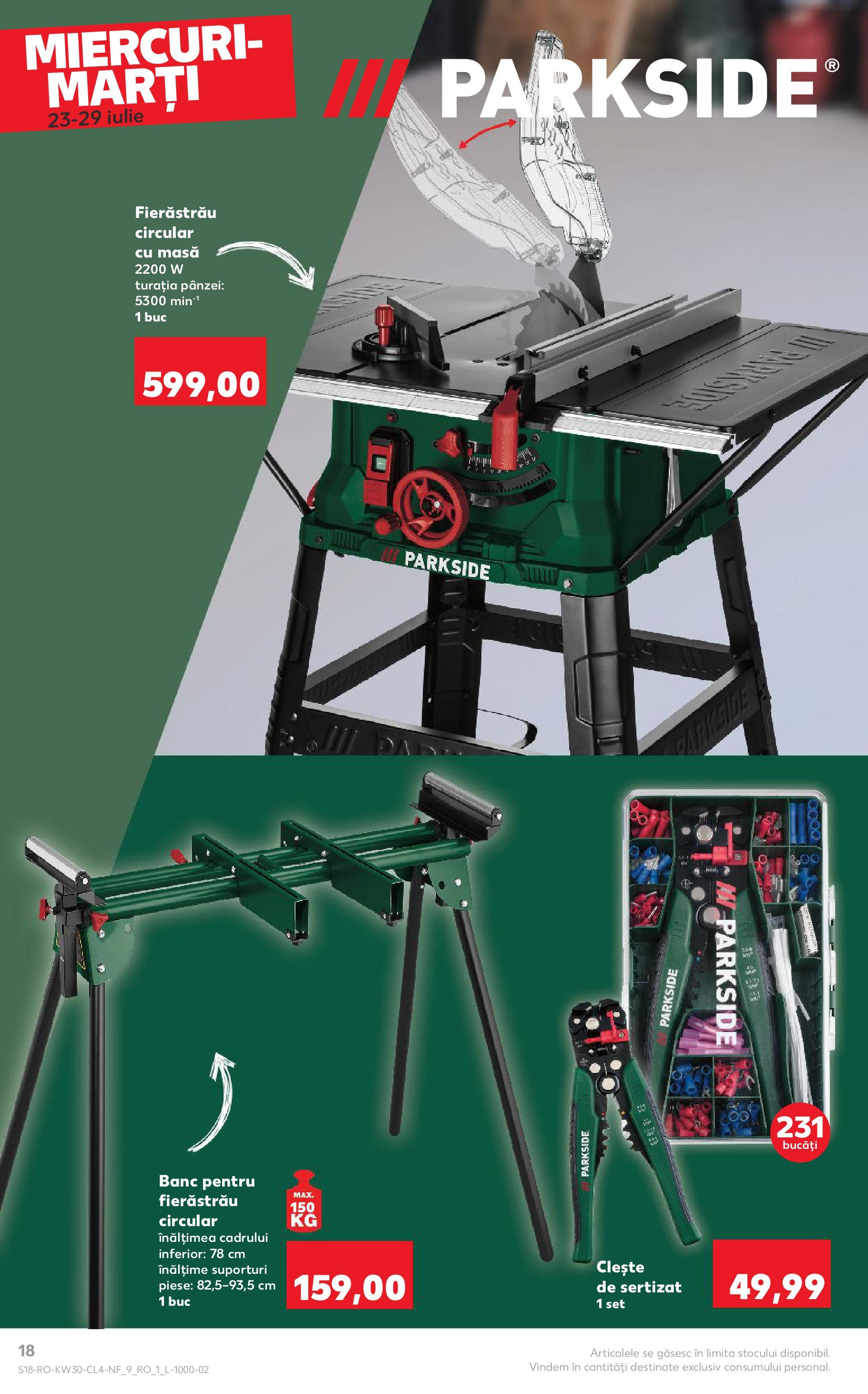 Catalog Kaufland - Pitești 23.07.2025 - Revista si Oferta | Pagină: 18 | Produse: Clește, Masă