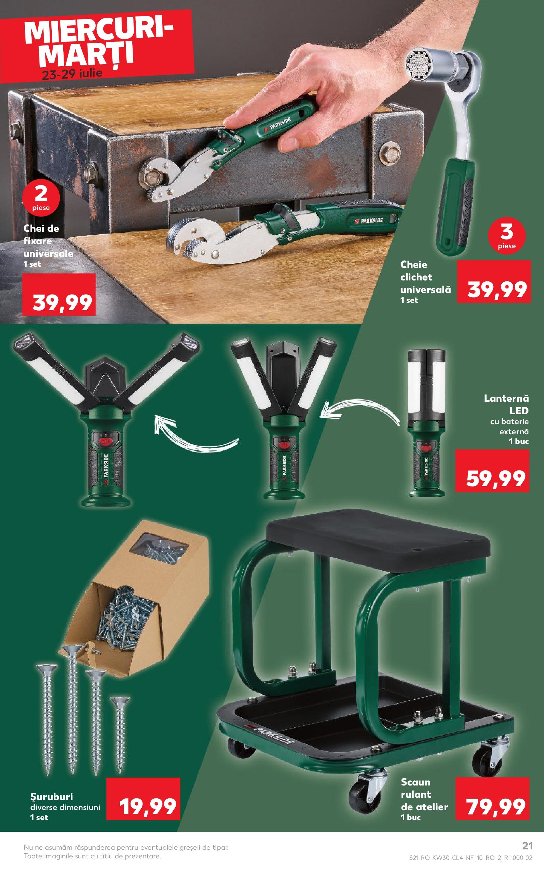Catalog Kaufland - Pitești 23.07.2025 - Revista si Oferta | Pagină: 21 | Produse: Scaun, Babak, Baterie