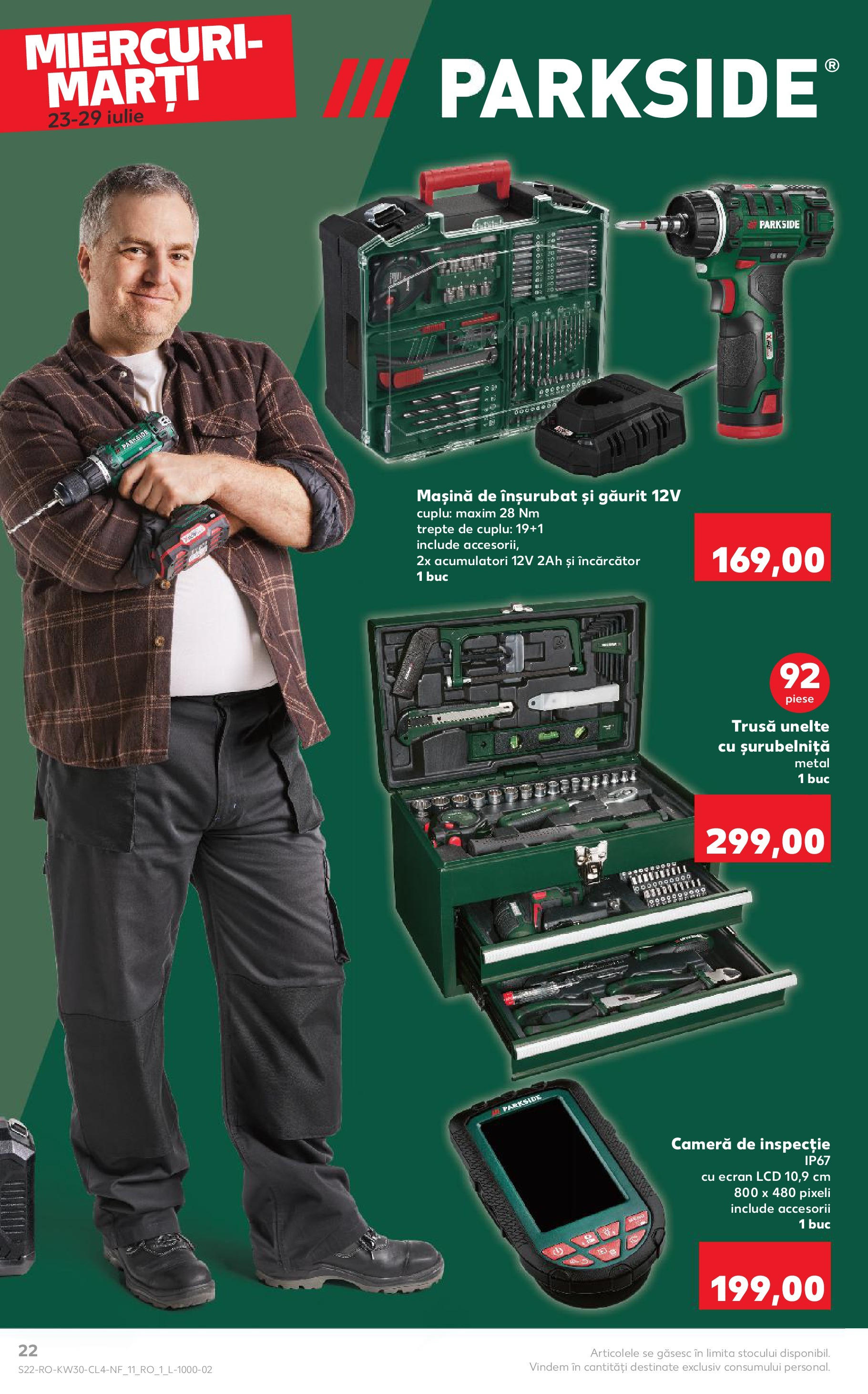 Catalog Kaufland - Pitești 23.07.2025 - Revista si Oferta | Pagină: 22 | Produse: Încărcător, Cameră