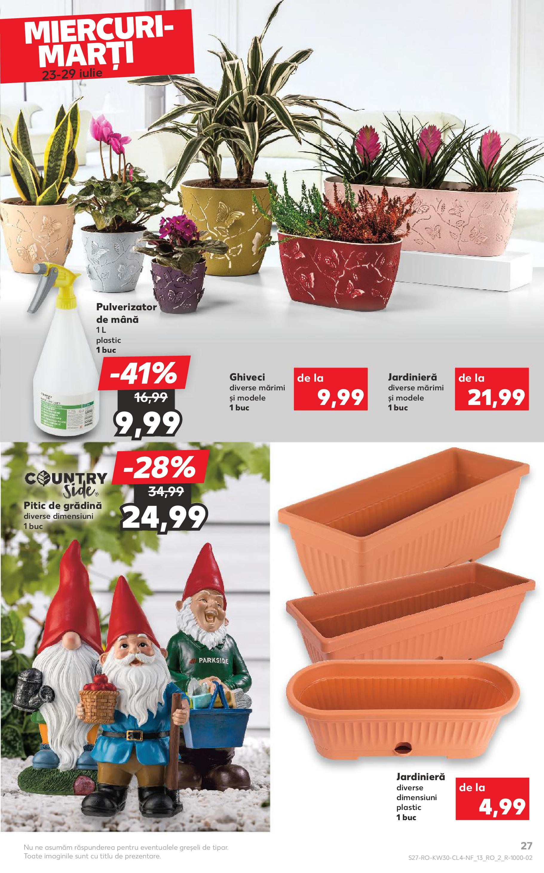 Catalog Kaufland - Pitești 23.07.2025 - Revista si Oferta | Pagină: 27 | Produse: Ghiveci