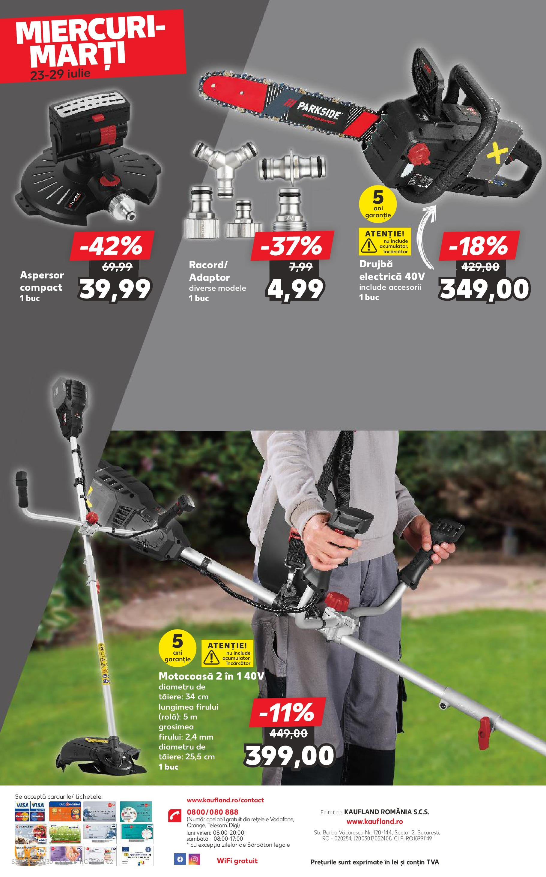 Catalog Kaufland - Pitești 23.07.2025 - Revista si Oferta | Pagină: 30 | Produse: Trimmer, Încărcător, Adaptor