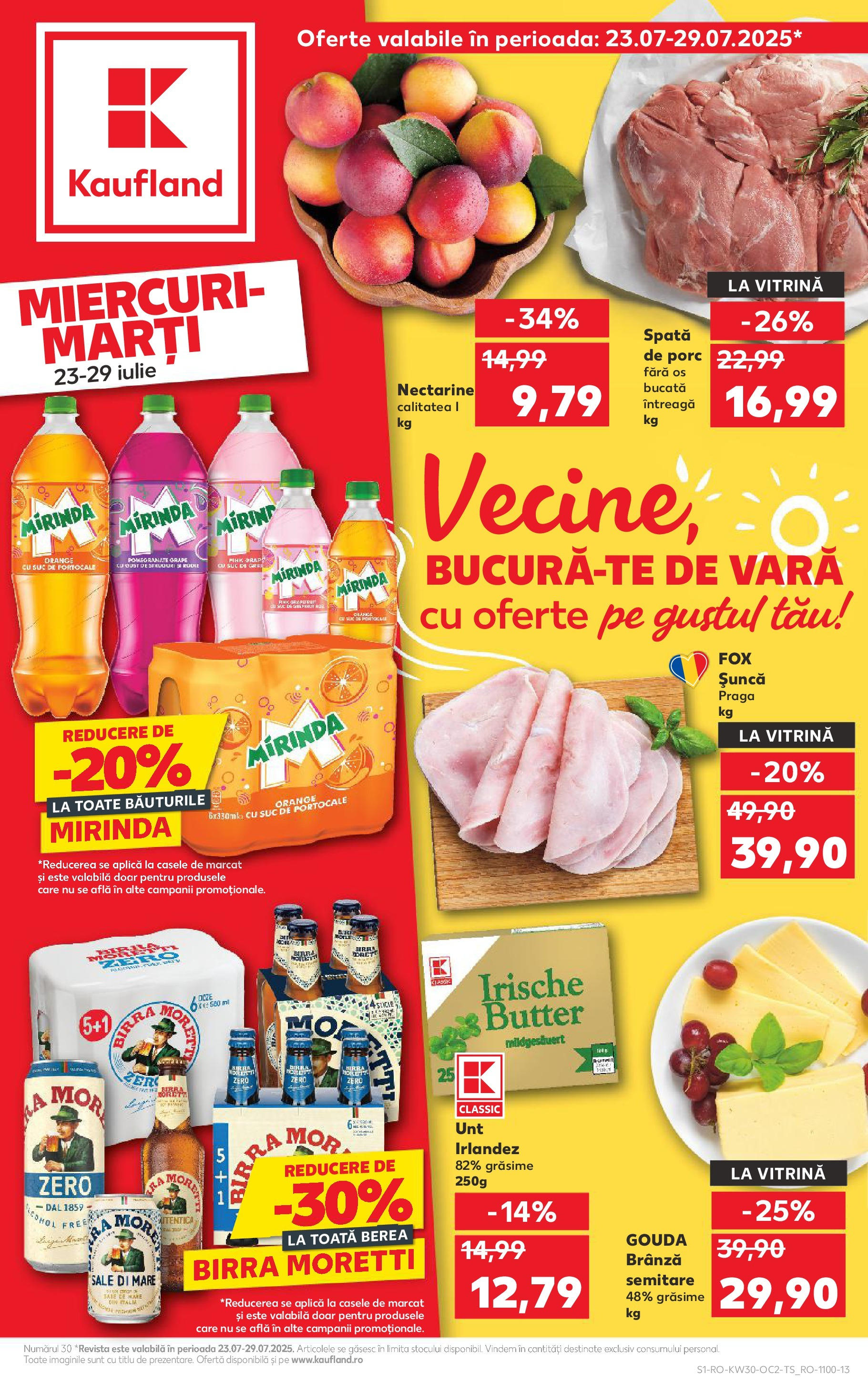 Catalog Kaufland - Galați 22.07.2025 - Revista si Oferta | Pagină: 1 | Produse: Mop, Vitrină, Suc, Gouda